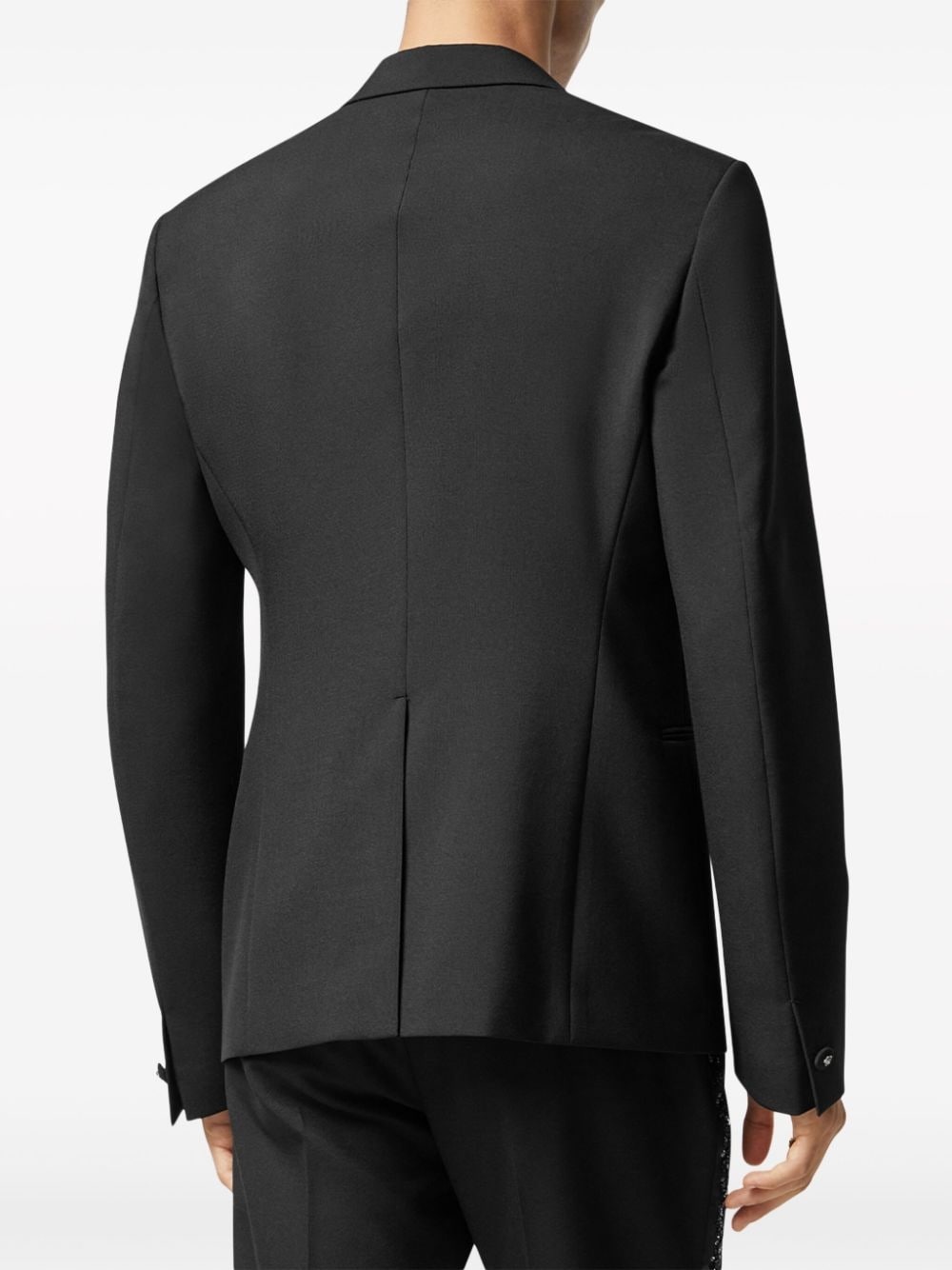 pailette-embellished single-breasted blazer - 4