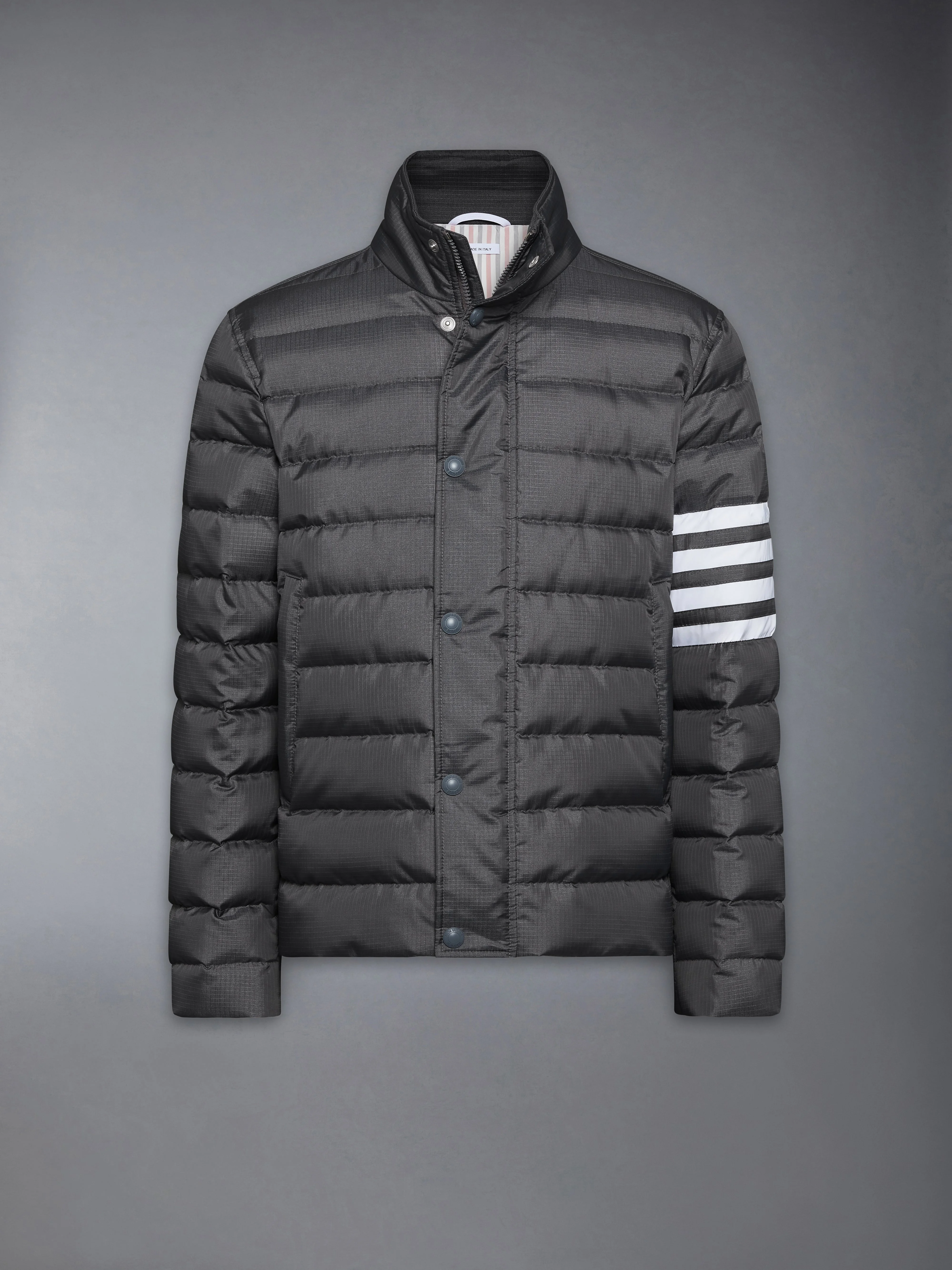 SHINY RIPSTOP LIGHTWEIGHT DOWN FILLED 4-BAR JACKET - 1