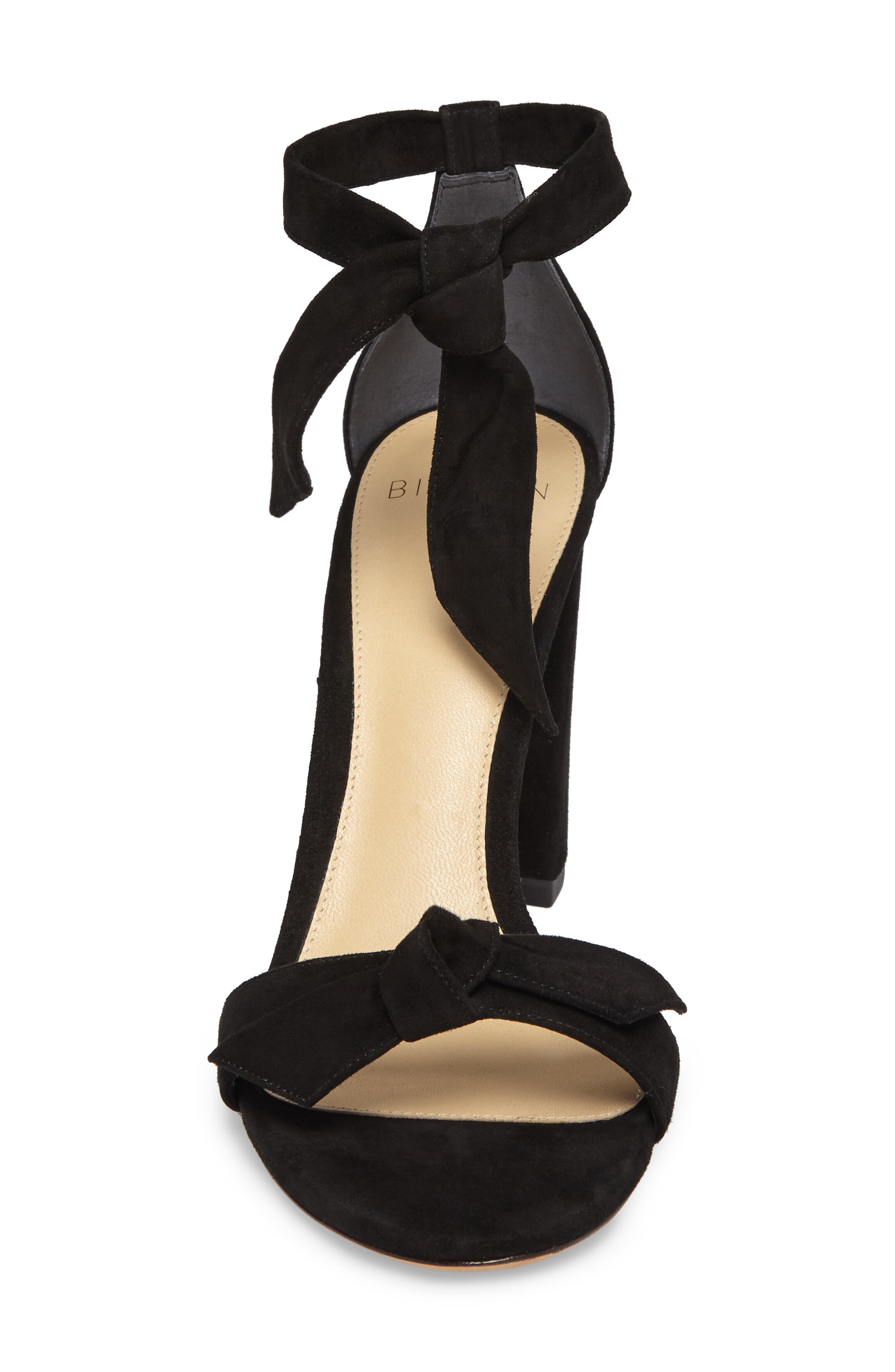 Alexandre Birman Clarita Knotted Sandal in Black Suede at Nordstrom - 4