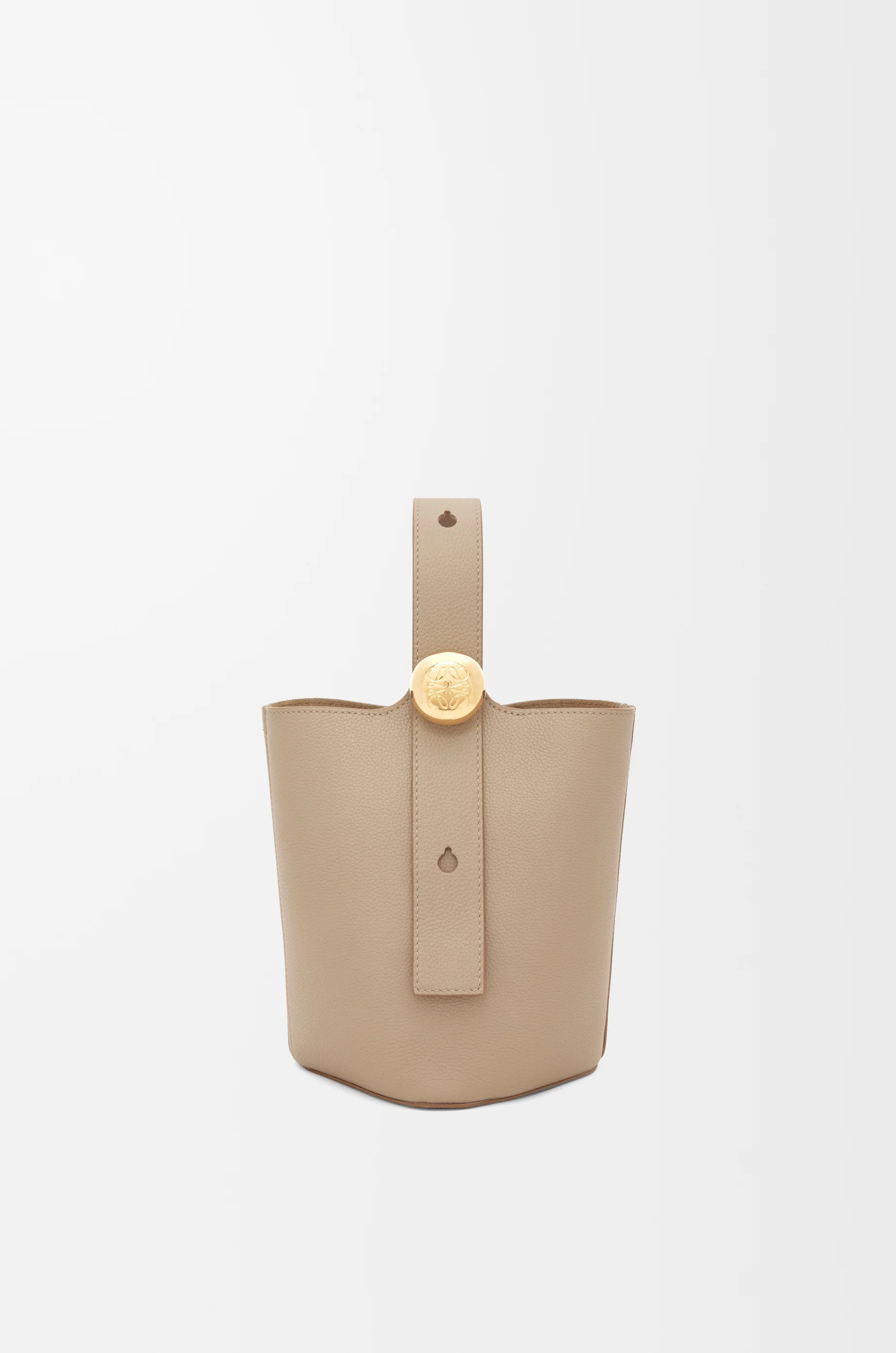 Mini Pebble Bucket bag in soft grained calfskin - 1