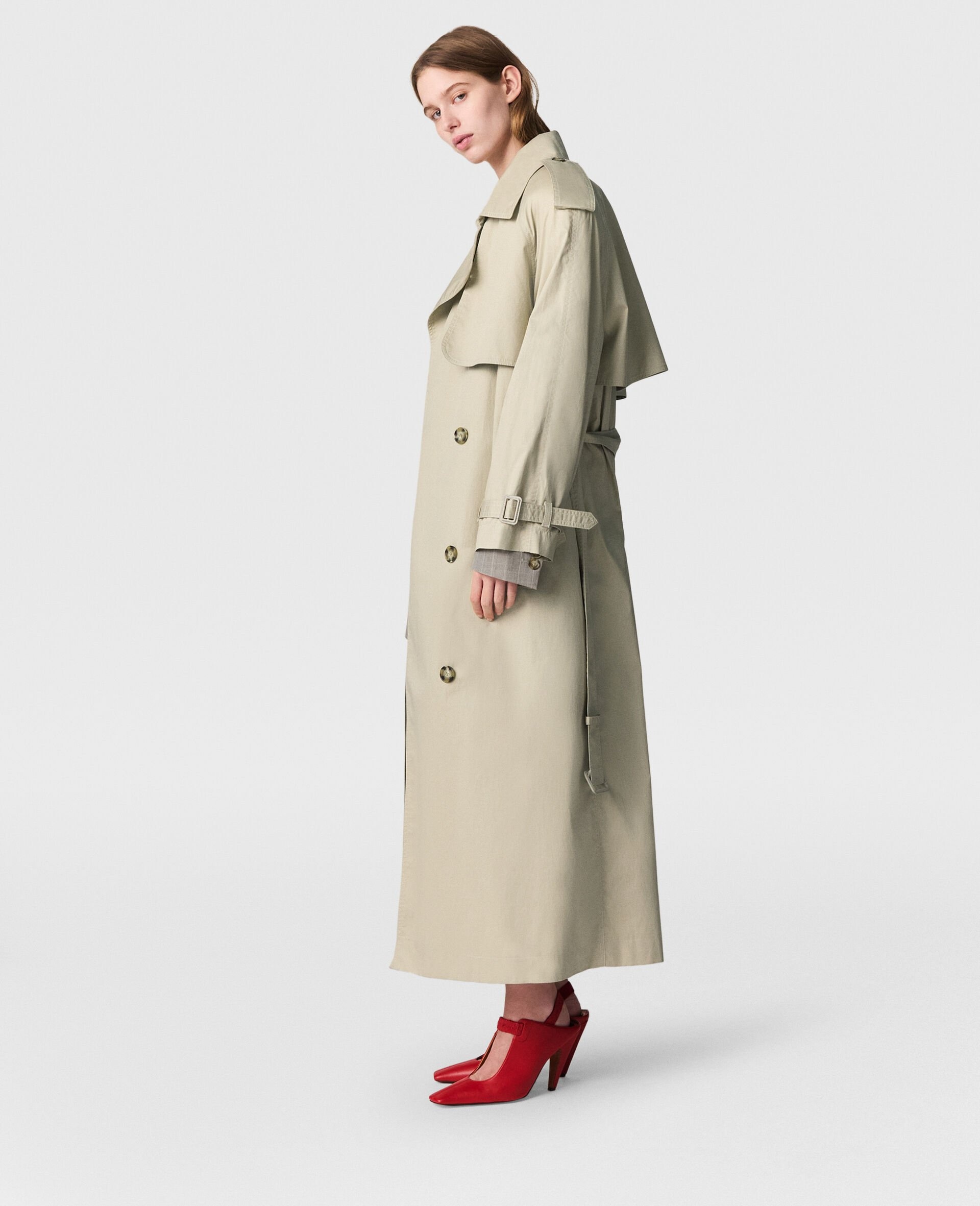 Oversized Belted Trench Coat - 3
