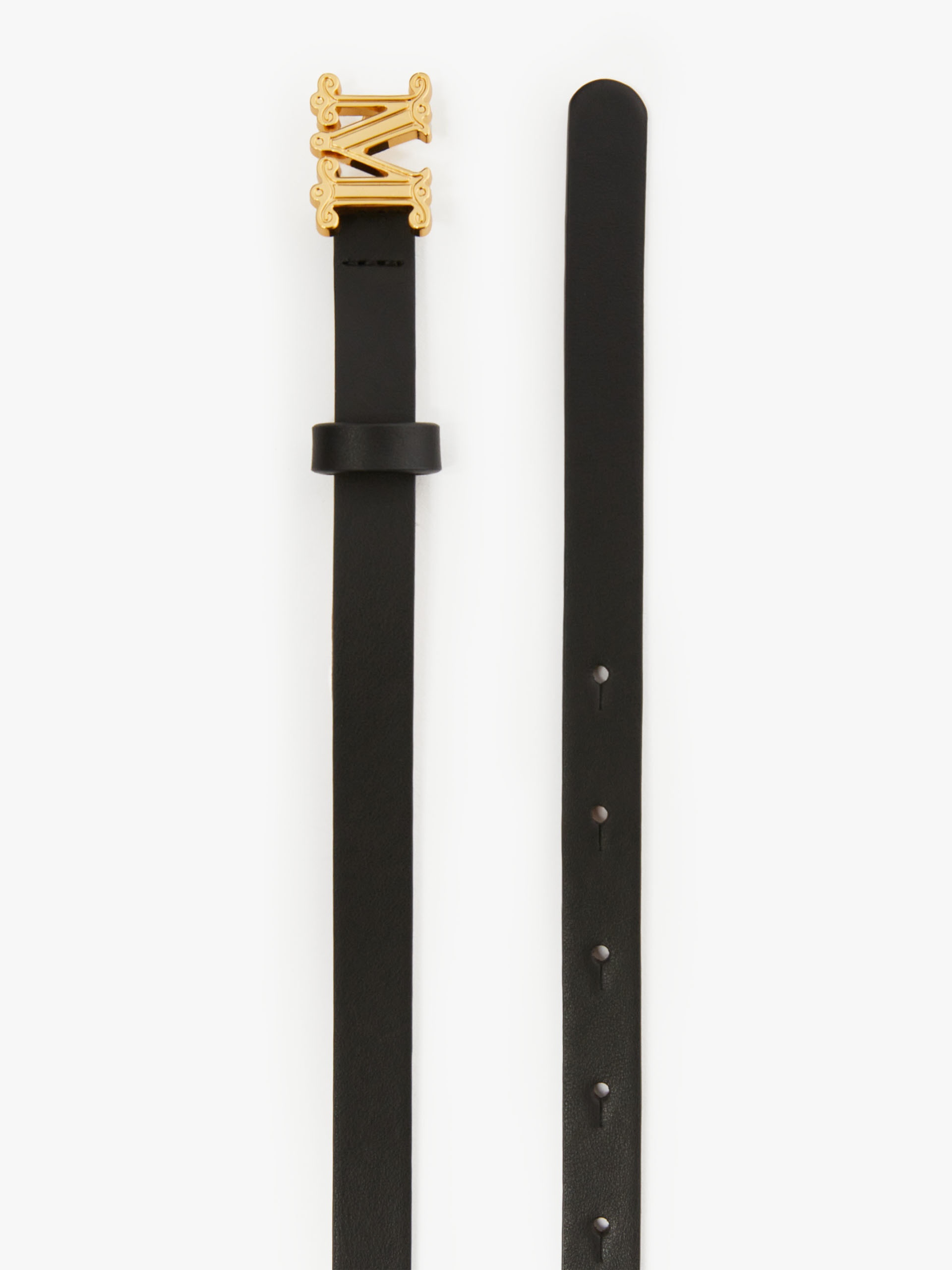 MGRAZIATA15 Leather monogram belt - 2