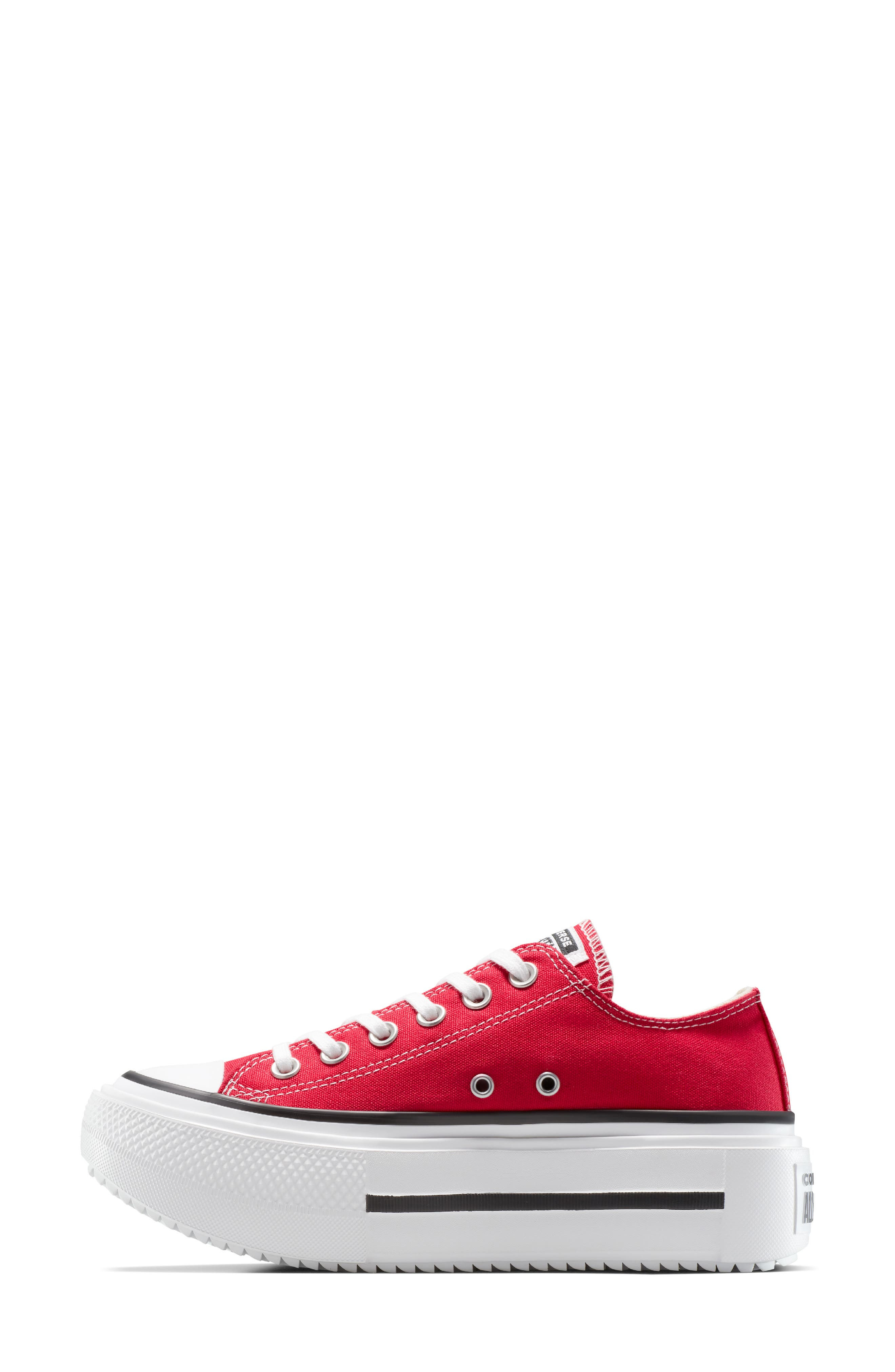 Converse Gender Inclusive Chuck Taylor All Star Lift Double Stack Low Top Platform Sneaker in Red/Bl - 5
