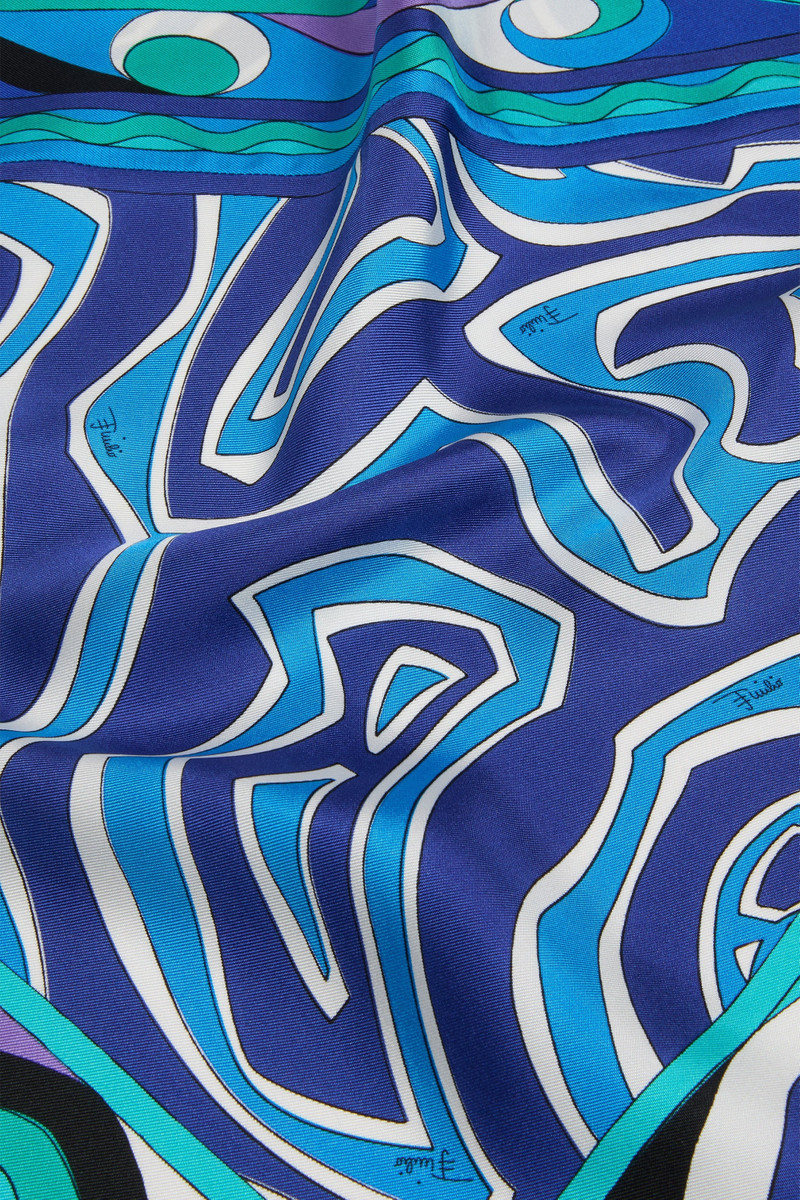 LABIRINTO PRINT SILK TRIANGLE SCARF 4