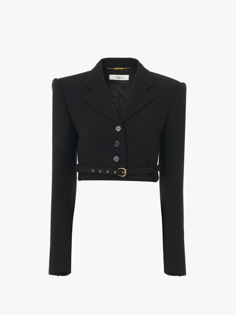 Chloé CROPPED SPENCER JACKET IN WOOL CRÊPE outlook