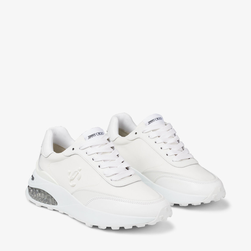 Memphis Lace Up/F
White Neoprene and Leather Low Top Trainers 2