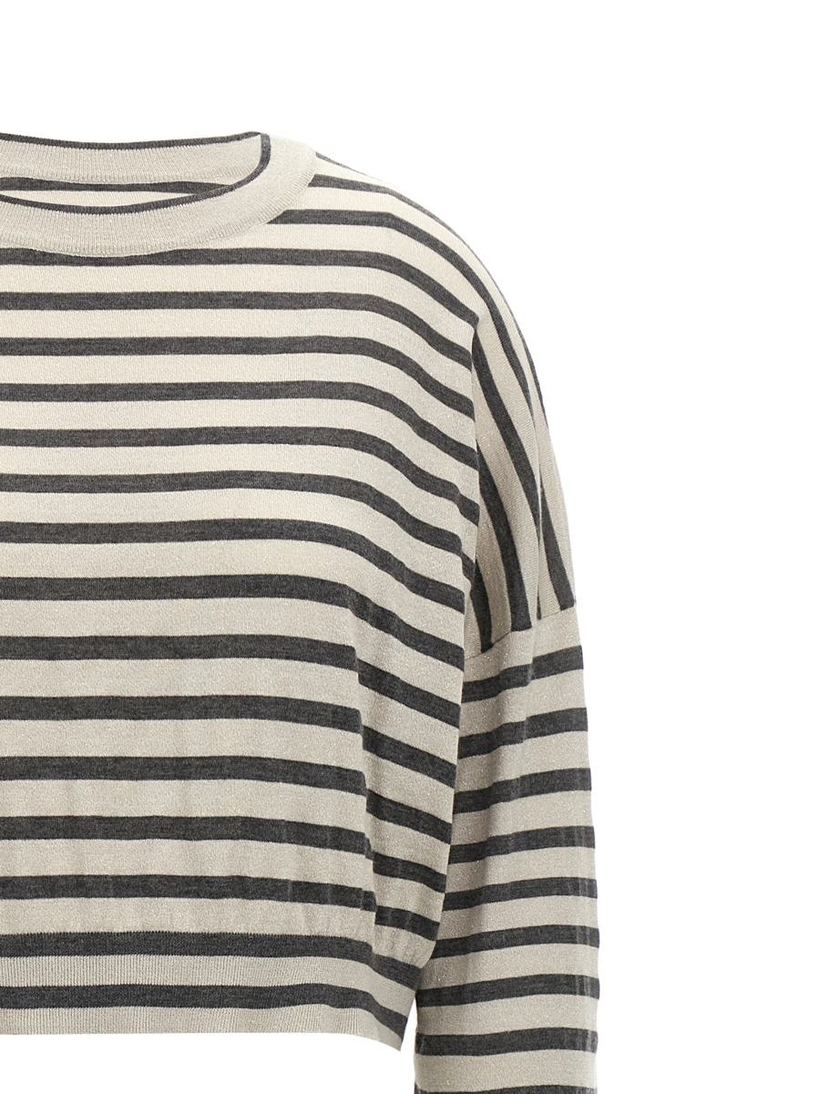 Brunello Cucinelli Lurex Stripes Sweater - 3