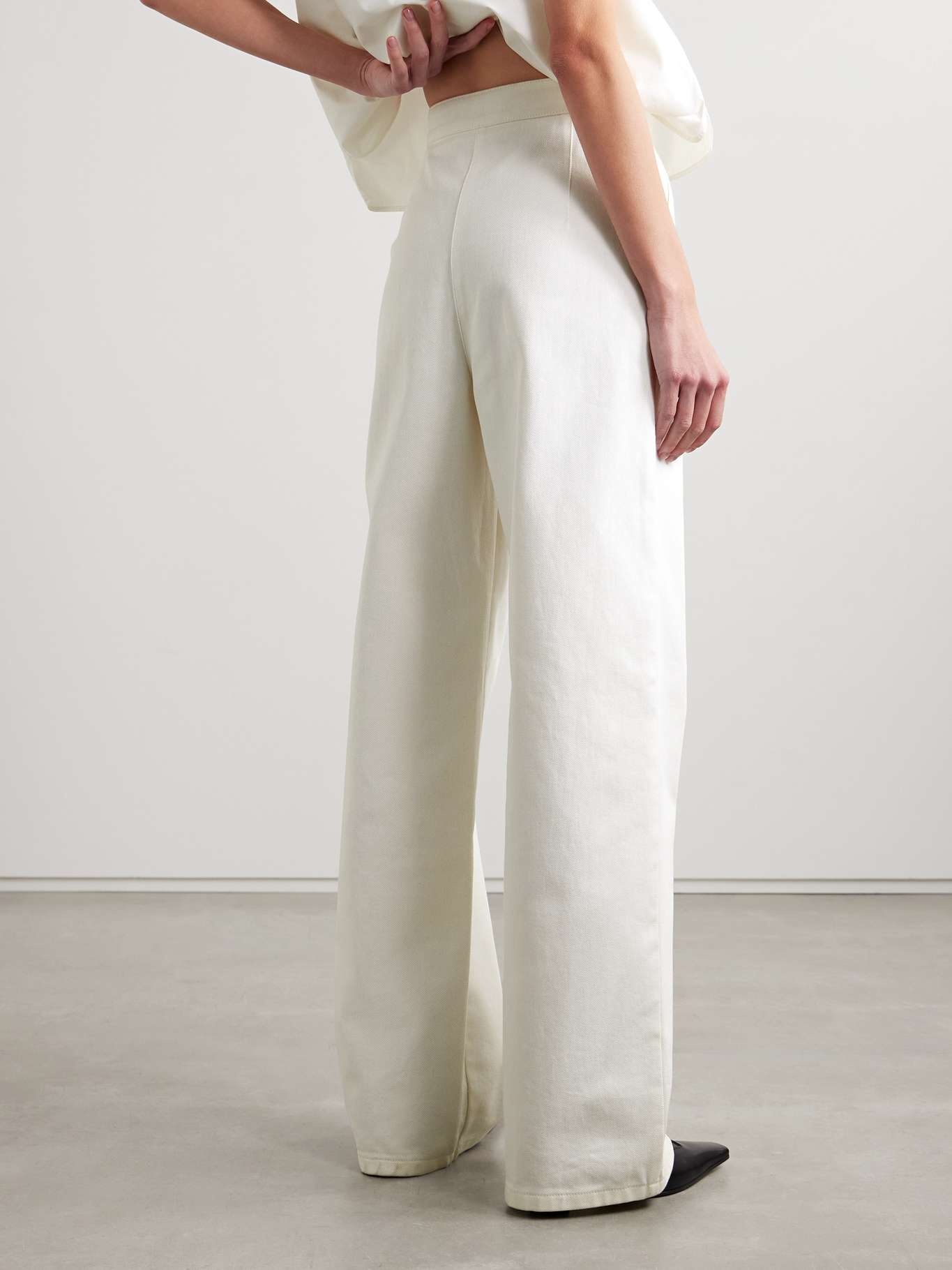 Strider high-rise wide-leg jeans White - 4
