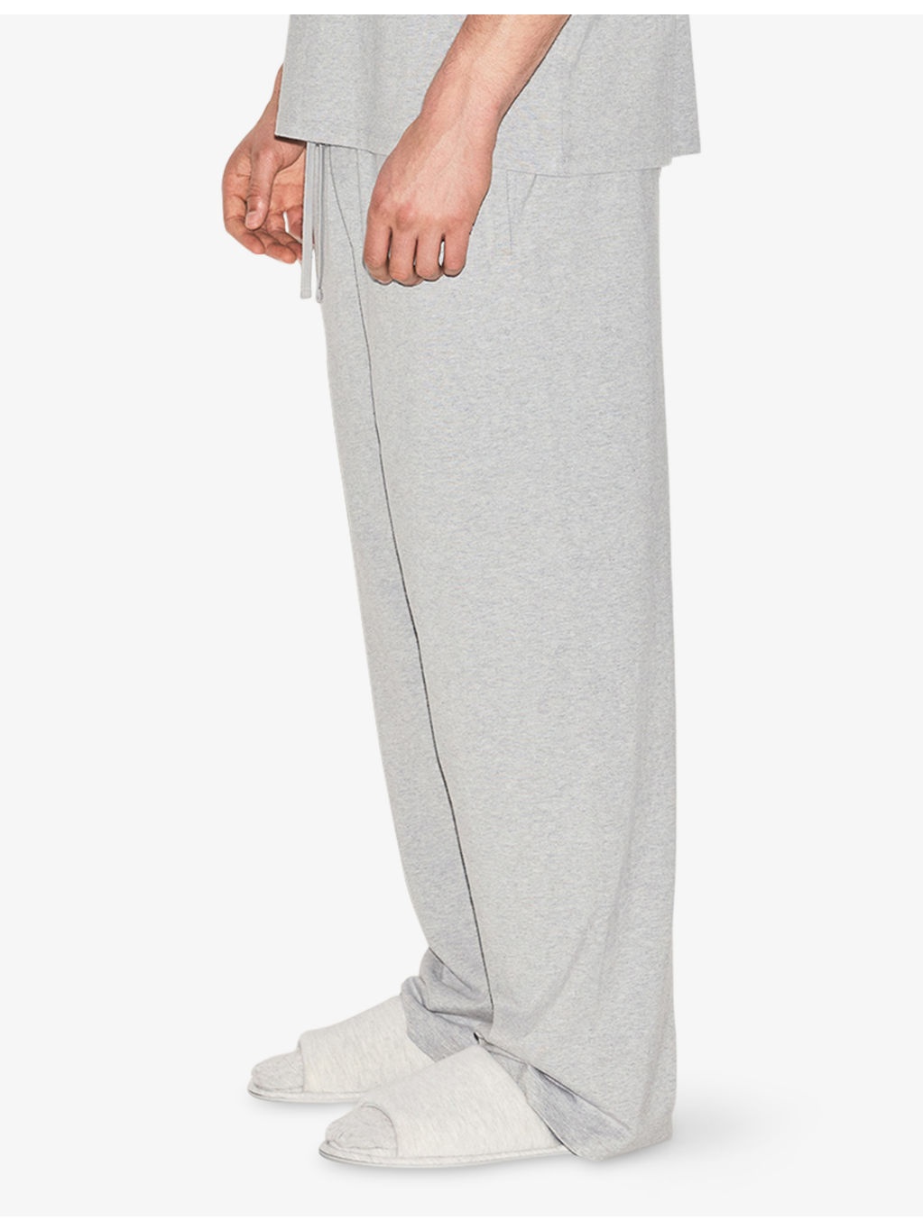 Soft-knit lounge straight-leg relaxed-fit cotton-blend jogging bottoms - 3