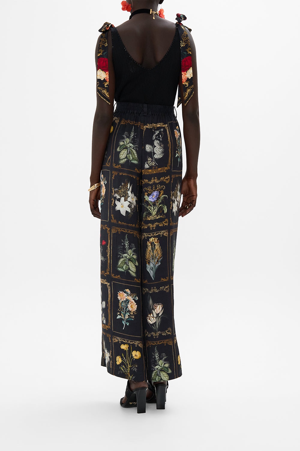 WIDE LEG WAISTED PANT - 3