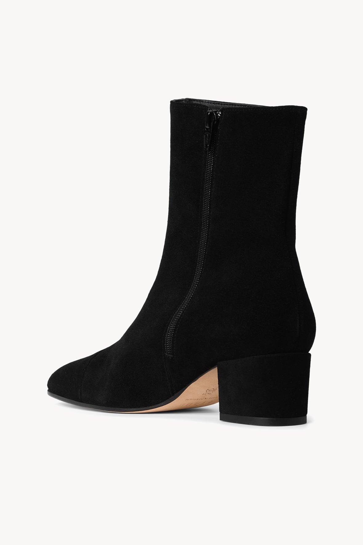 STAUD AIMEE SHORT BOOT BLACK SUEDE - 5