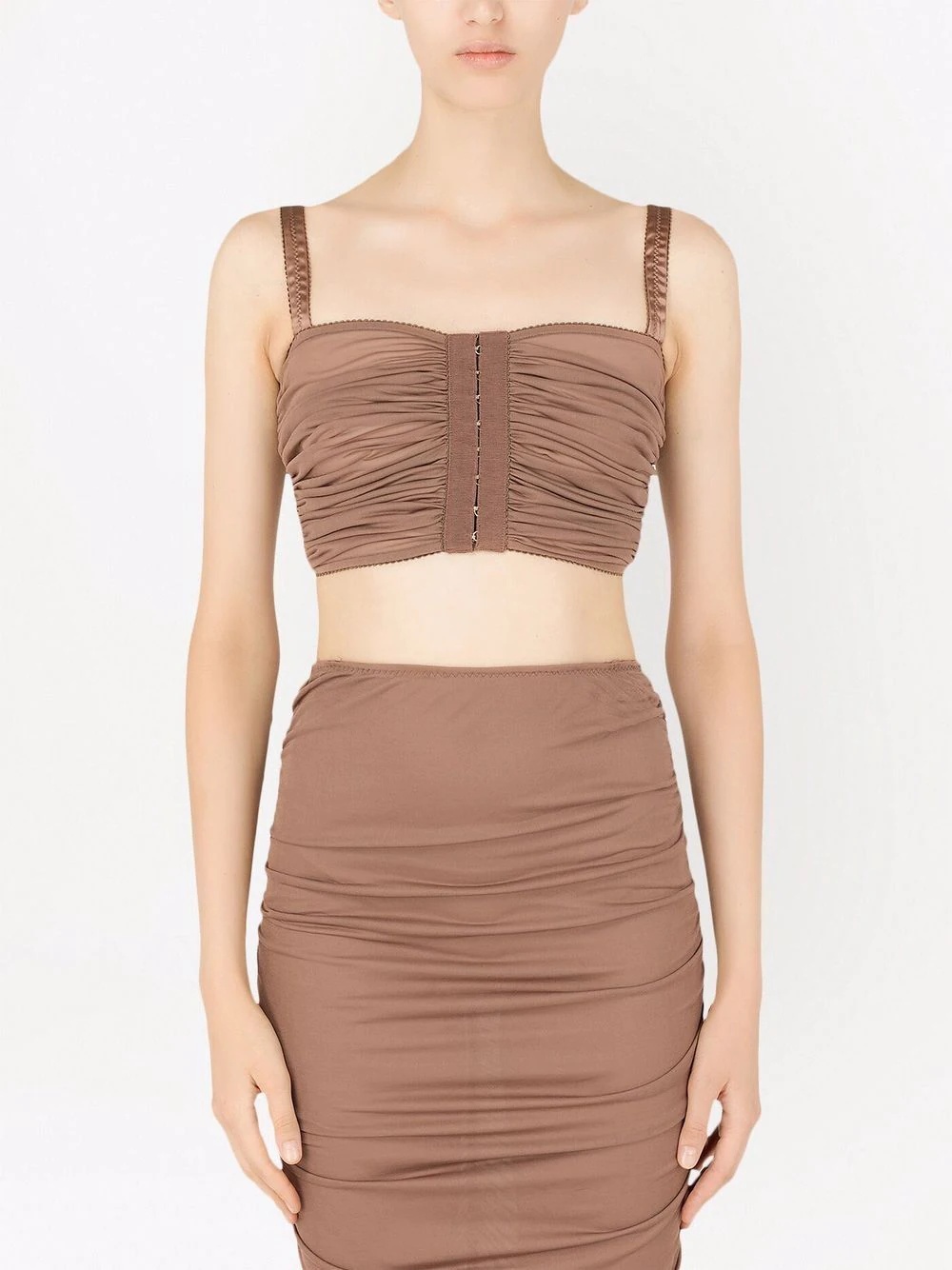 ruched-bodice top - 3