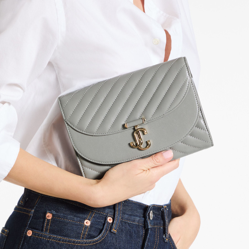 JIMMY CHOO Curve Clutch
Dove Quilted Biker Leather Clutch Bag outlook