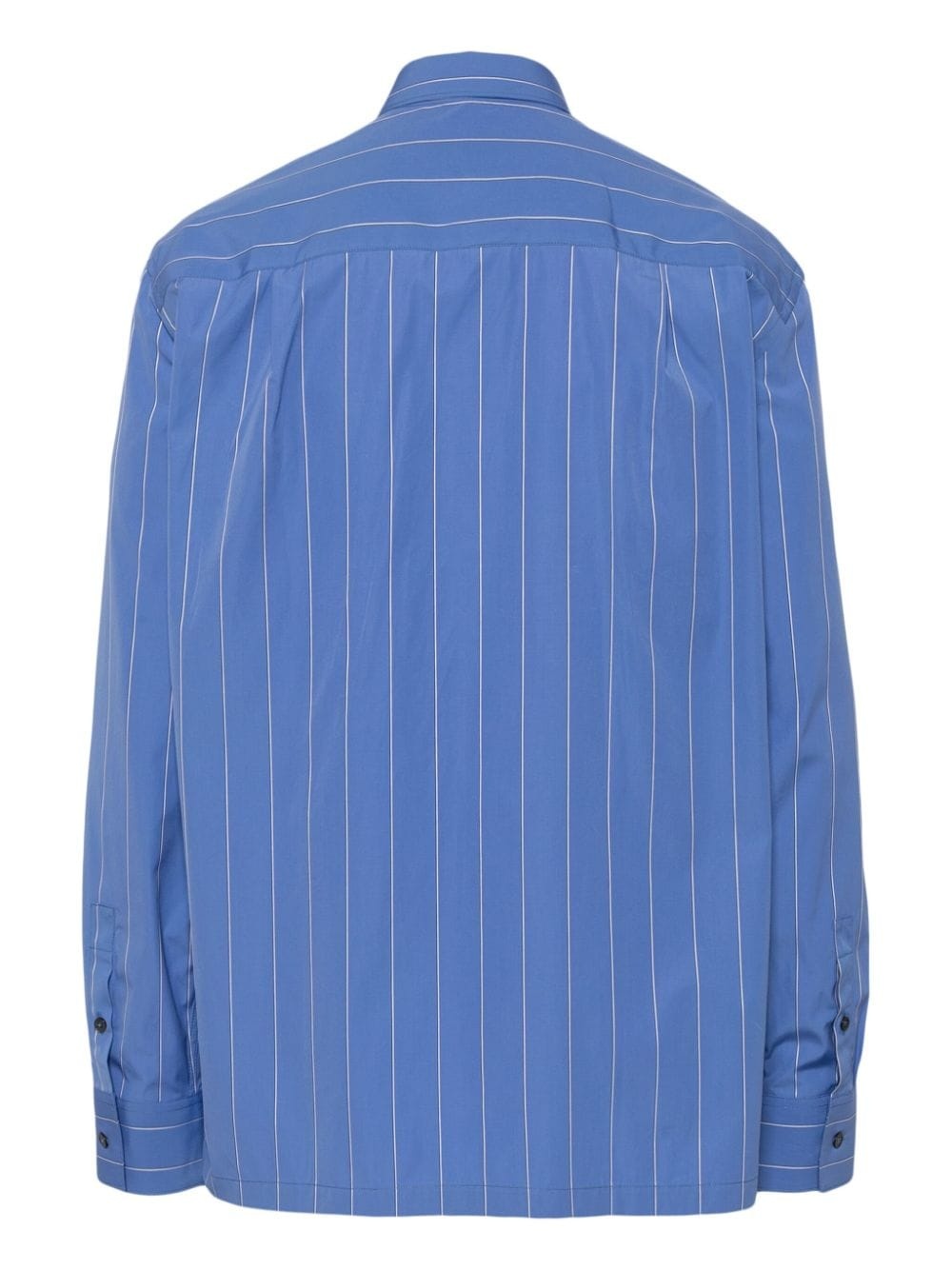 vetical-stripe print cotton shirt - 2