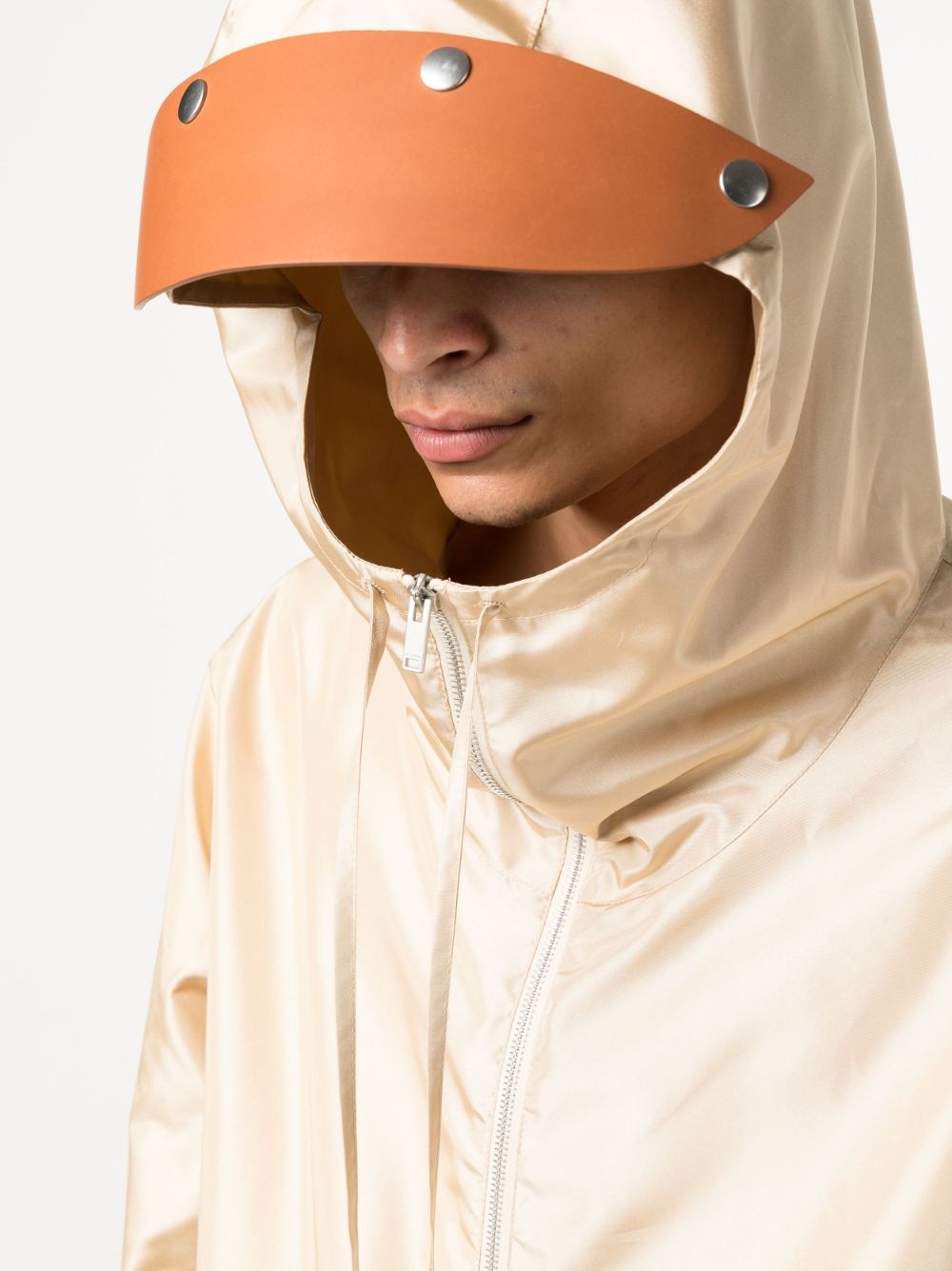 helmet-detail hooded jacket - 5