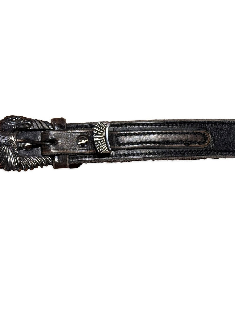 FORTELA western-buckle leather belt outlook