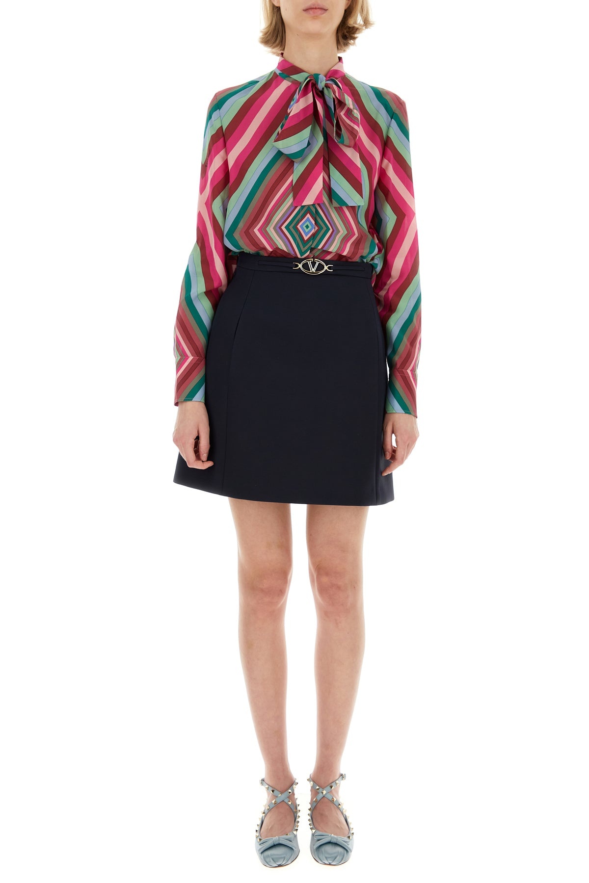 Printed crepe shirt - 6