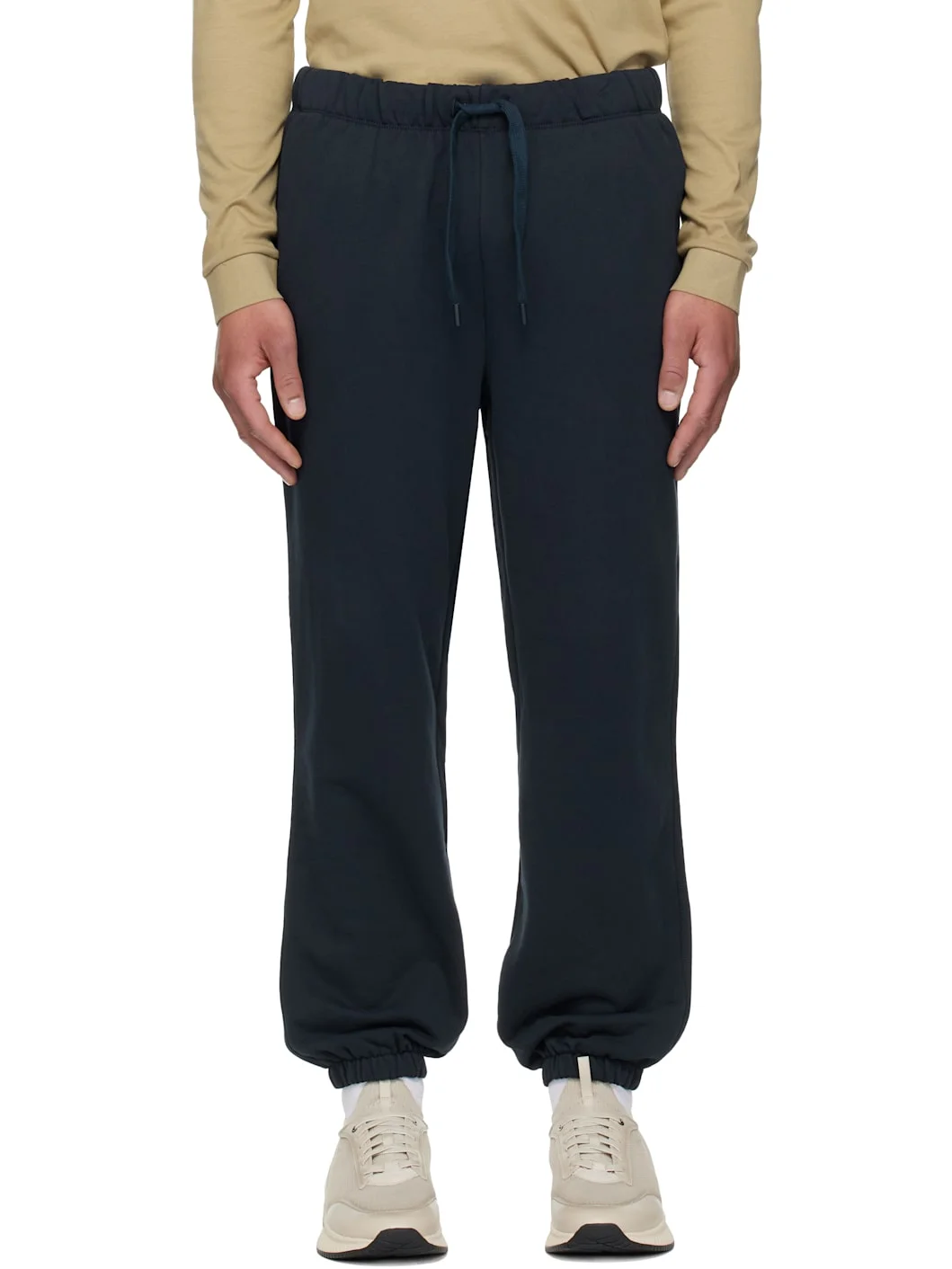 Navy Drawstring Sweatpants - 1