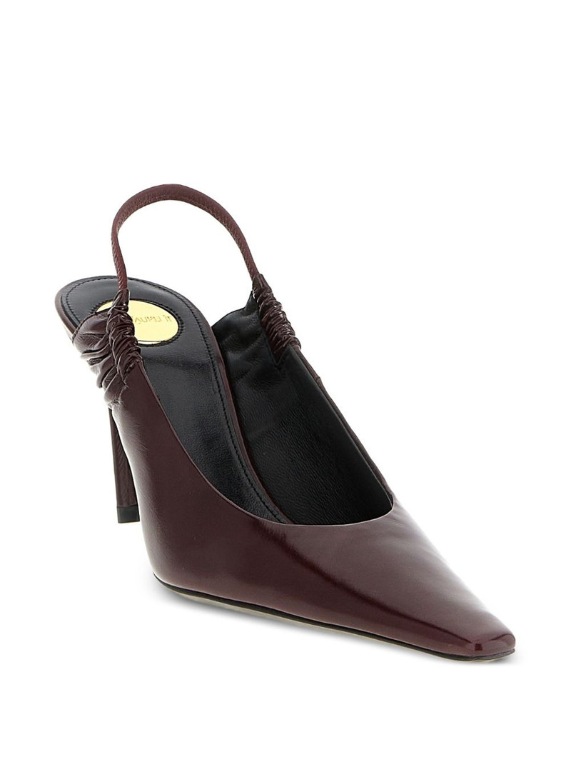 SAINT LAURENT 75mm Anne-Marie pointed-toe slingbacks outlook