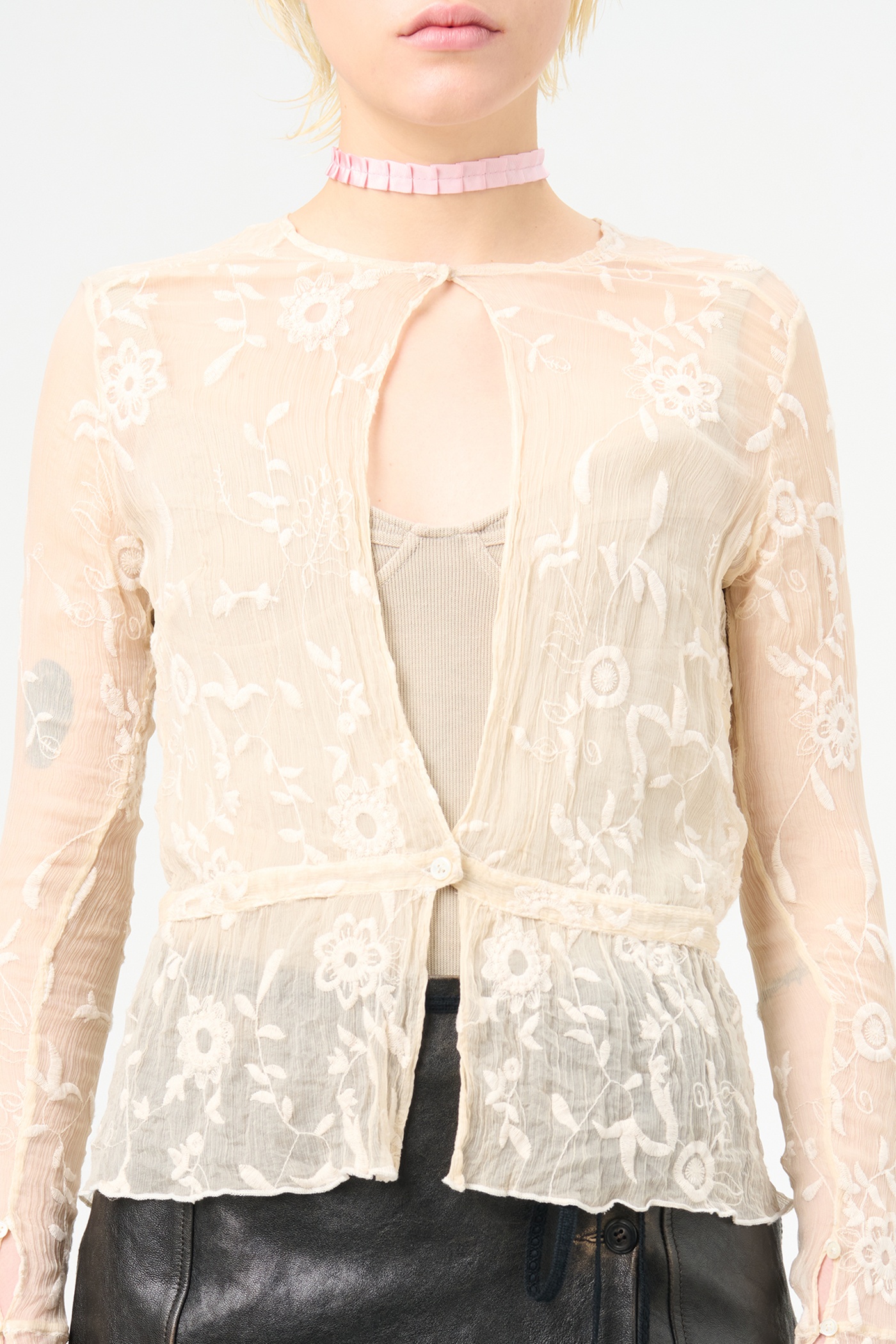 Waist Blouse Winter Garden Organza - 5
