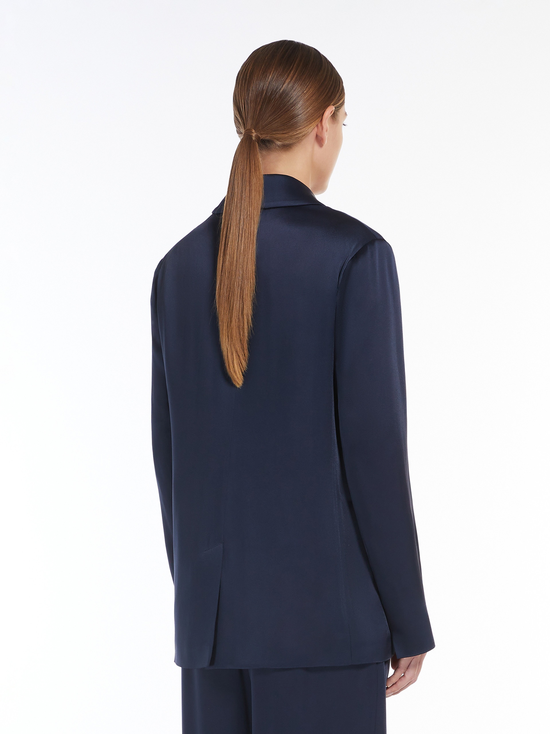 GUIDO Single-breasted satin jacket - 4