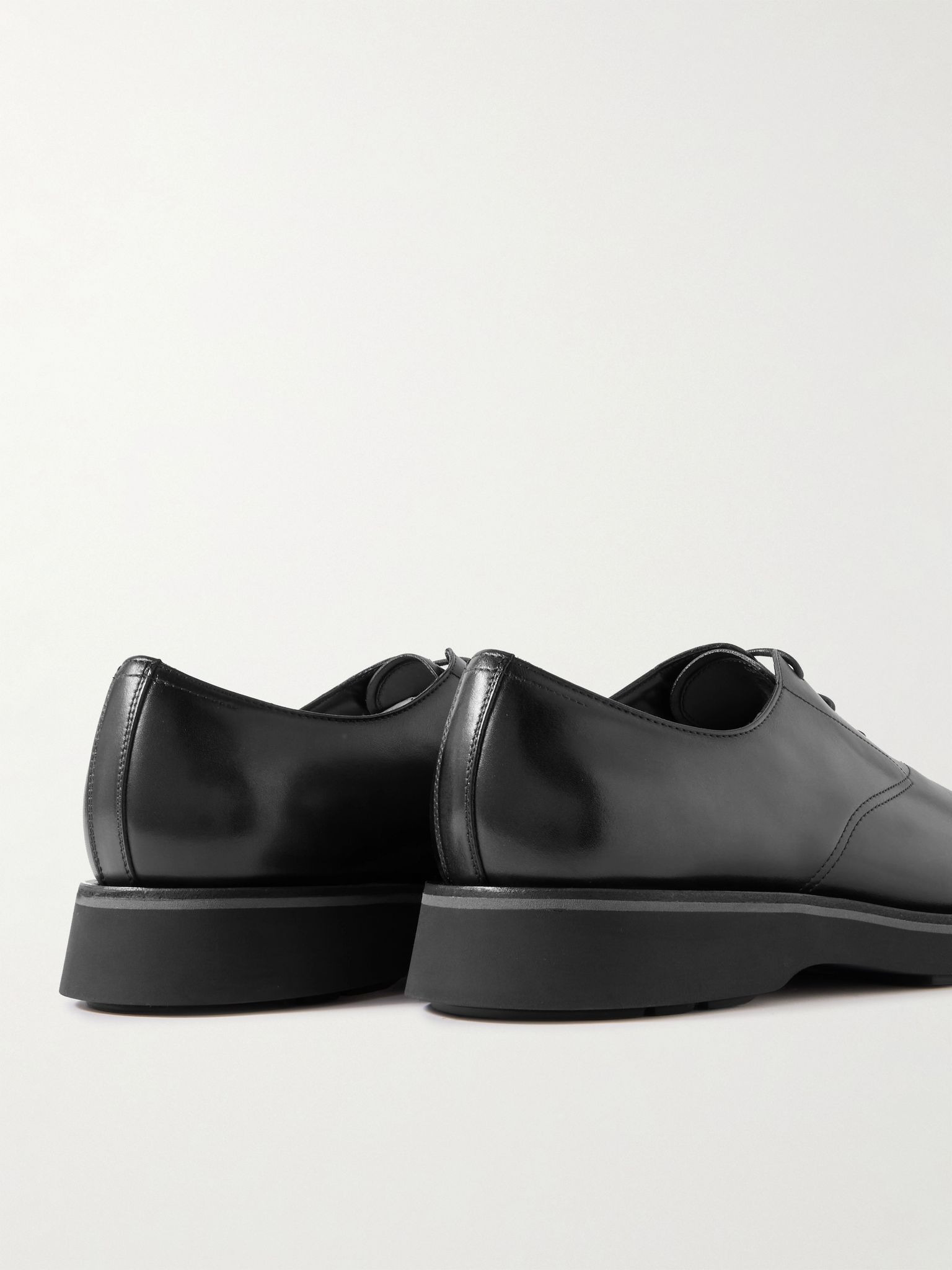 Alessio Leather Derby Shoes Black - 5