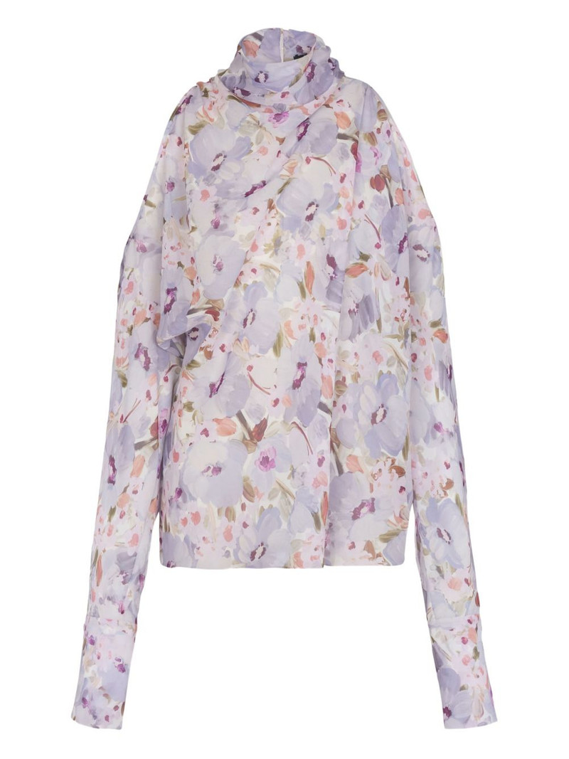 flowers-print blouse 1