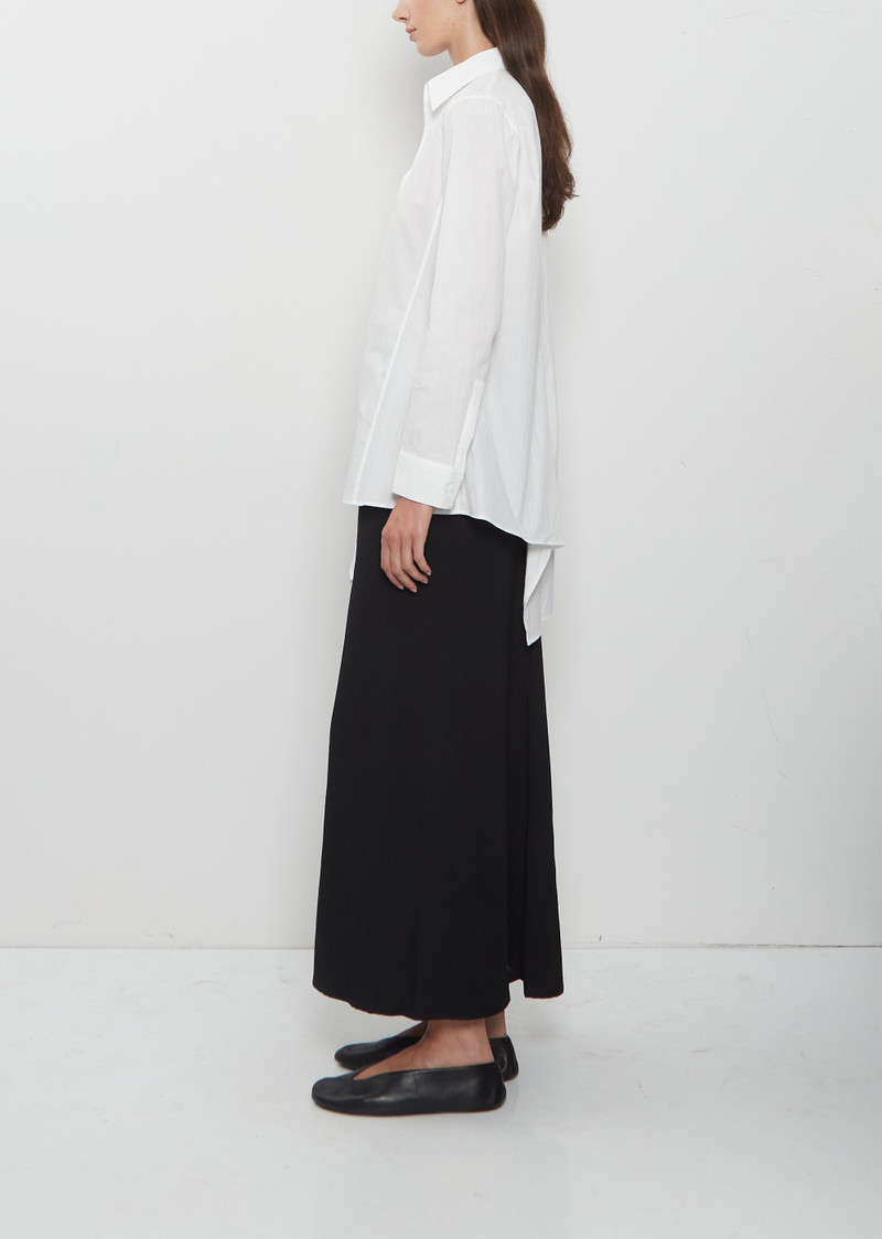 Paneled Long Cotton Shirt 2