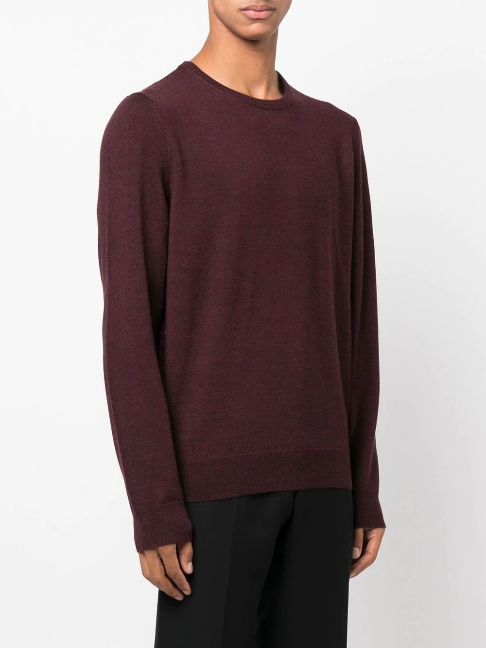 round-neck knit jumper - 3