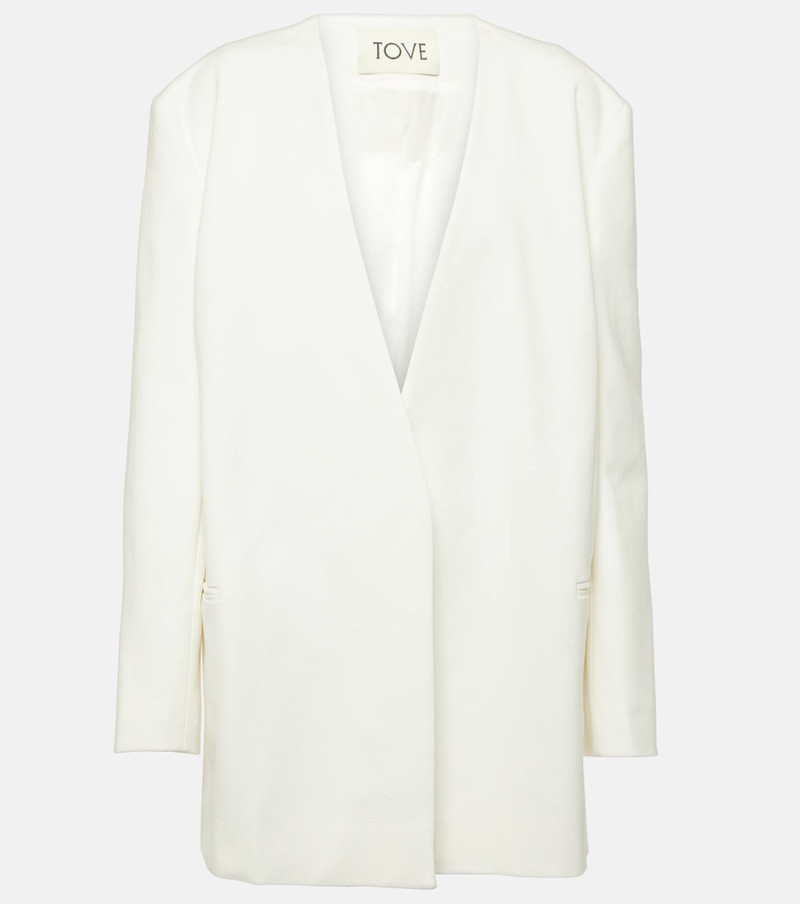 Saunders open-front blazer - 1