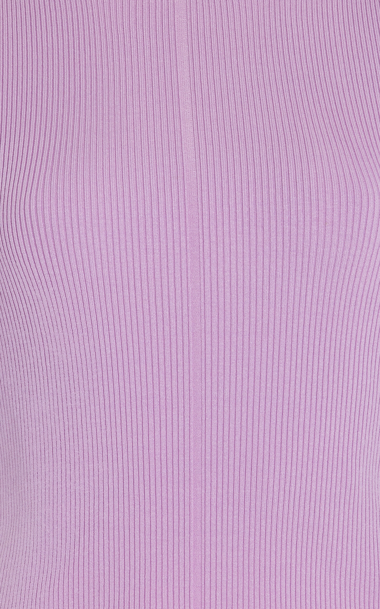 Ribbed-Knit Stretch-Silk T-Shirt purple - 10