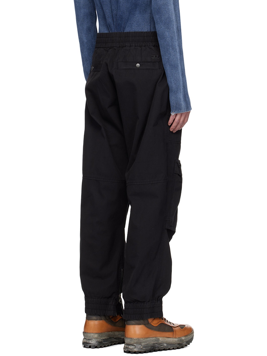 Black P-Beeck Cargo Pants - 3