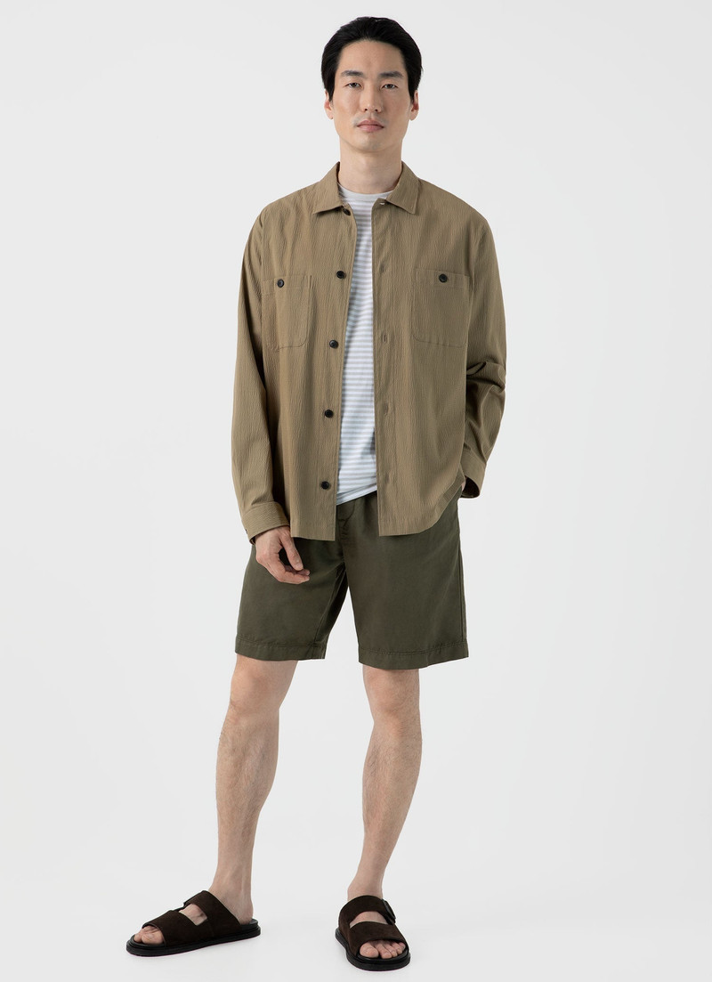 Sunspel Cotton Linen Drawstring Shorts outlook