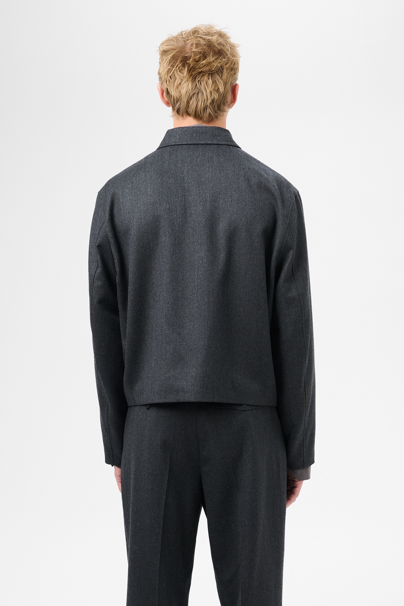 Mini Jacket Premium Charcoal Office Wool - 6