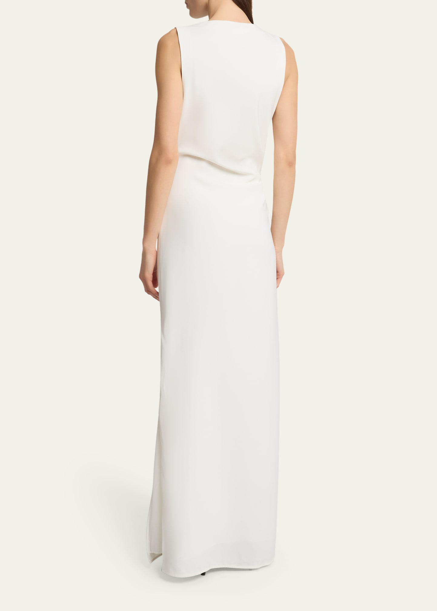Indria Matte Double Crepe Dress - 3