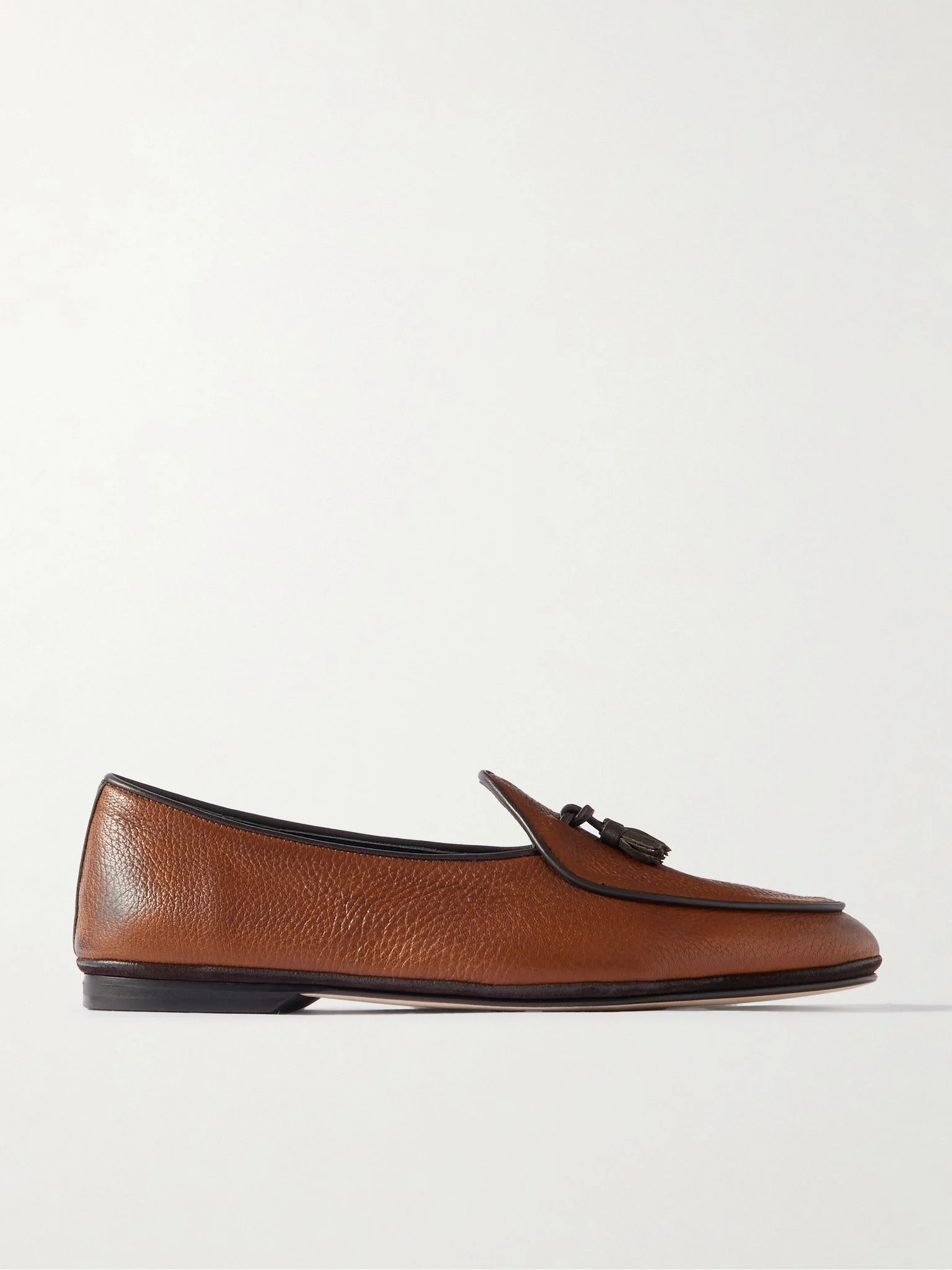 Marphy Tasselled Full-Grain Leather Loafers Brown - 1