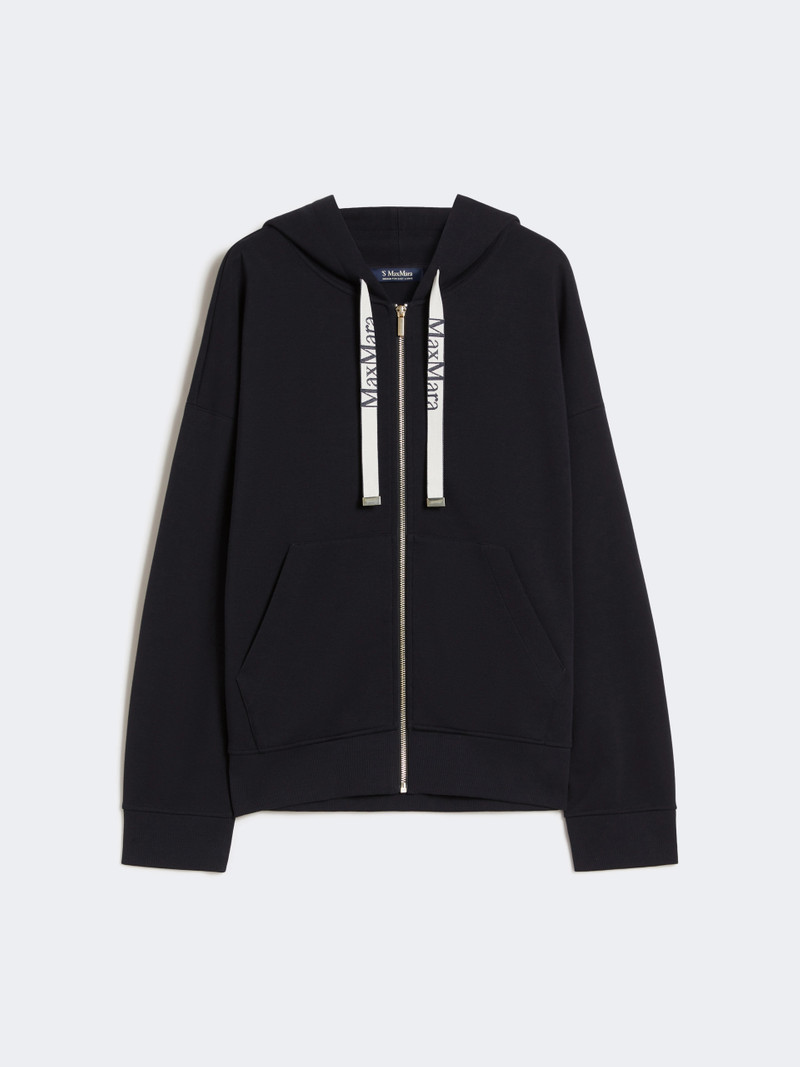 JOUR Technical jersey zip-up sweatshirt - ULTRAMARINE 1
