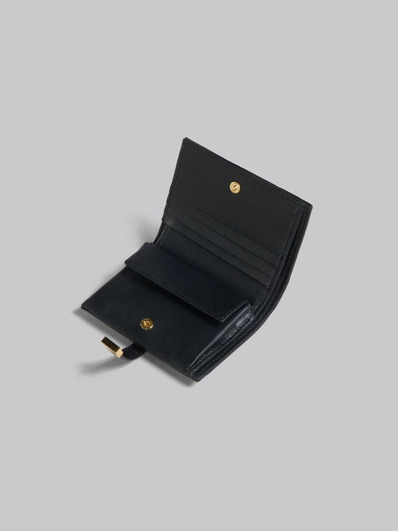 Marni BLACK LEATHER BIFOLD PRISMA WALLET outlook