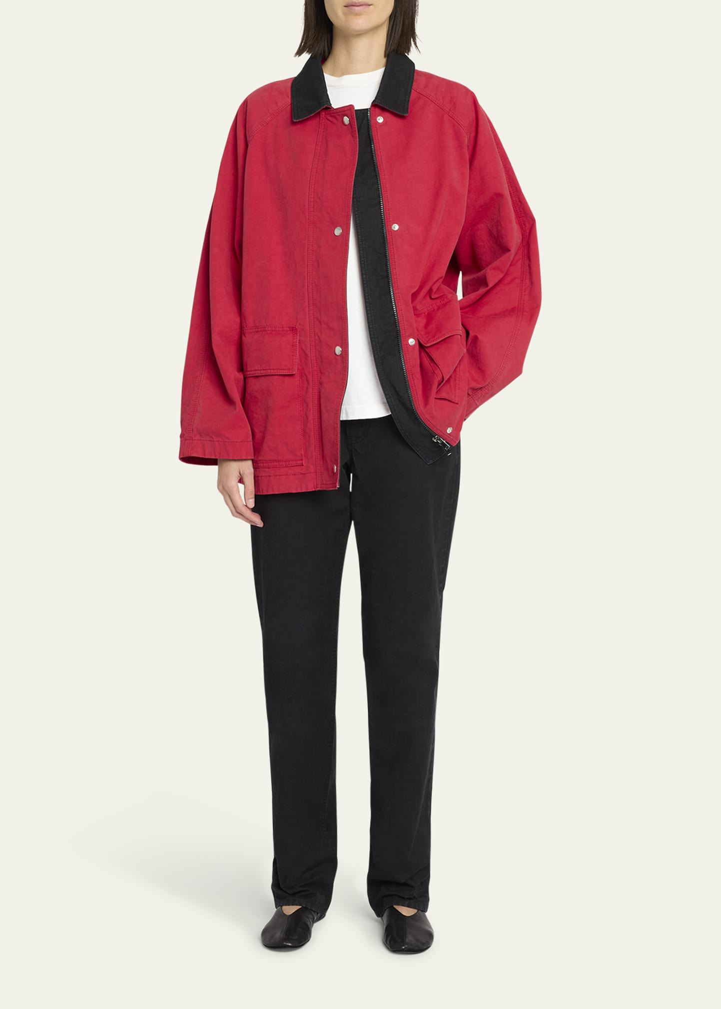 Elodianna Long-Sleeve Cotton Utility Jacket - 2