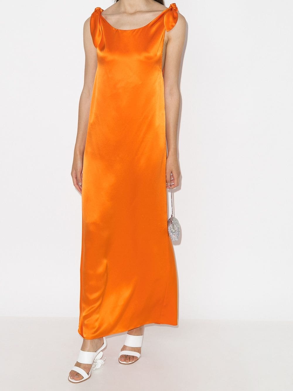 draped maxi dress - 2