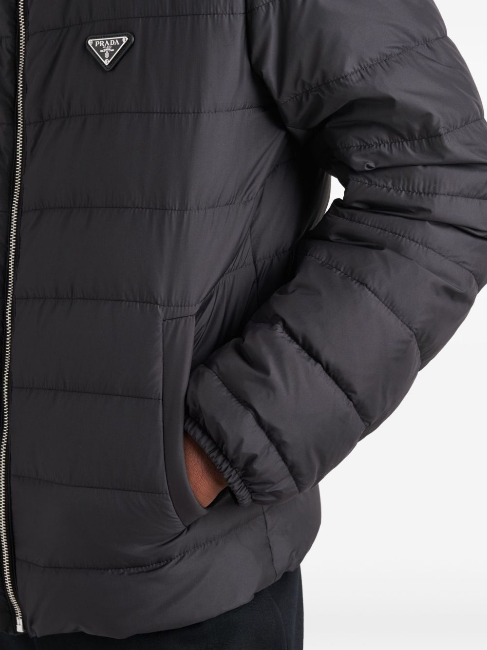 logo down jacket - 4