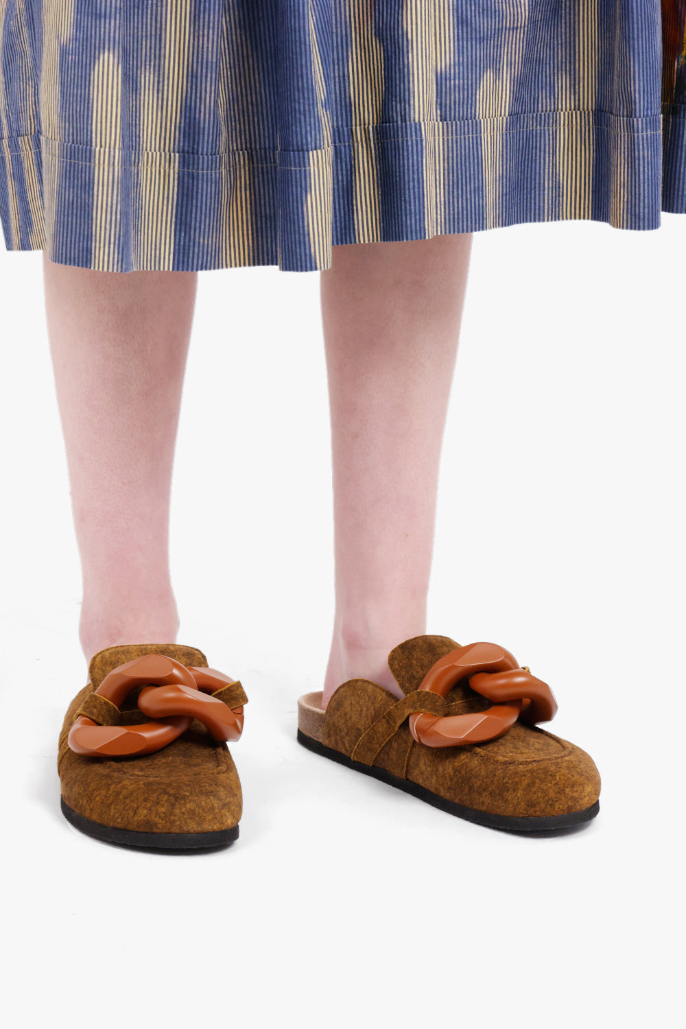 CHAIN MULE SLIP ON LOAFER | TAN - 5