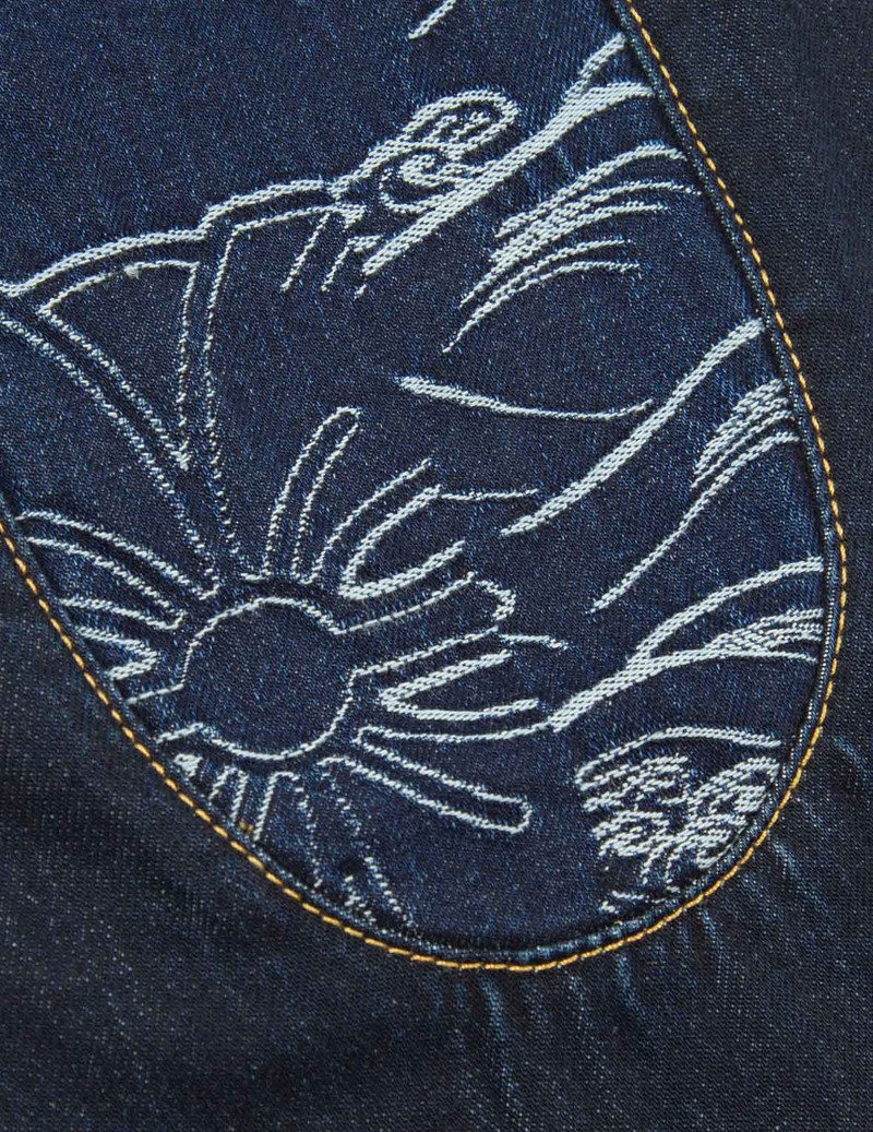 JACQUARD DAICOCK INSERT DENIM JOGGER PANTS 8