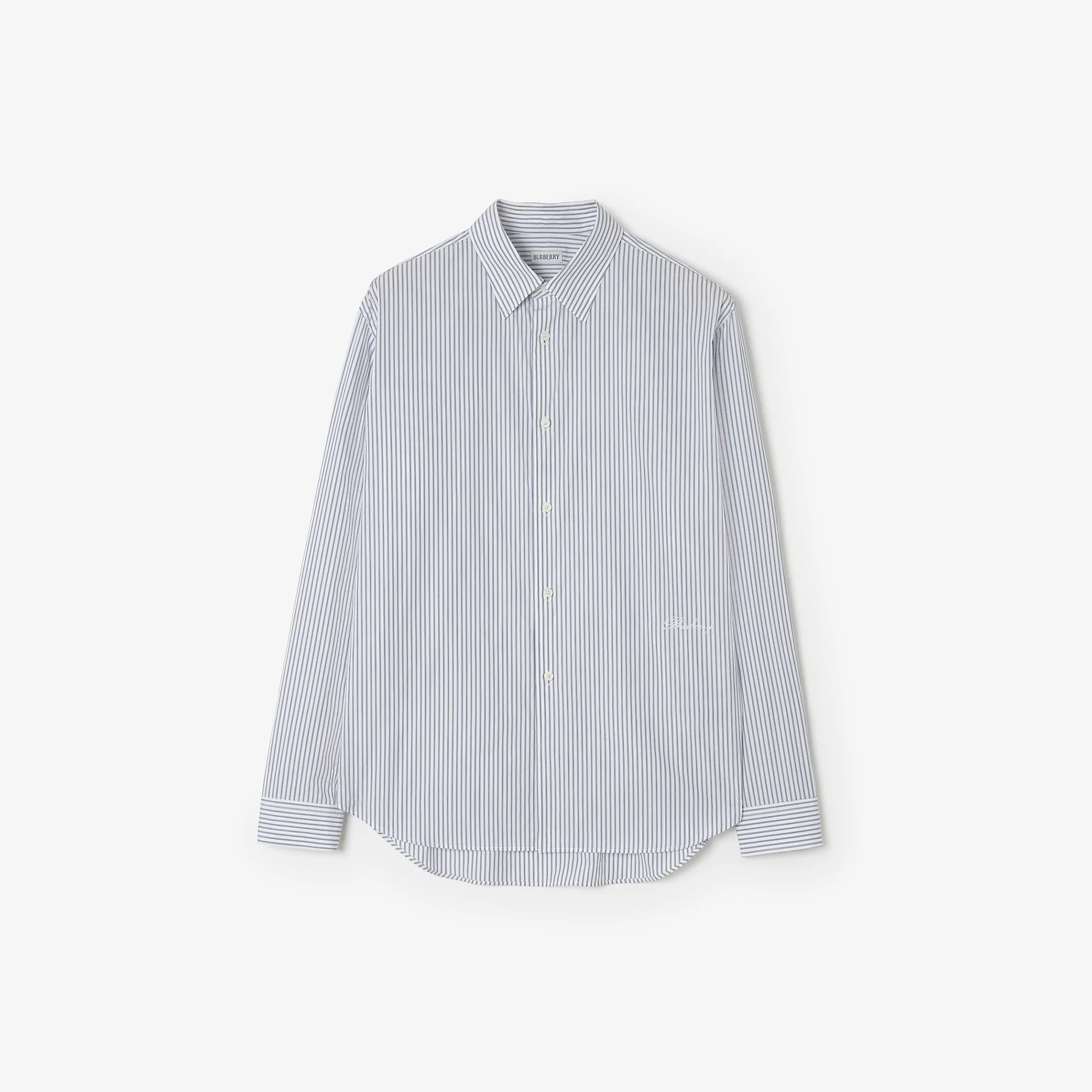 Relaxed Fit Striped Cotton Shirt - 1