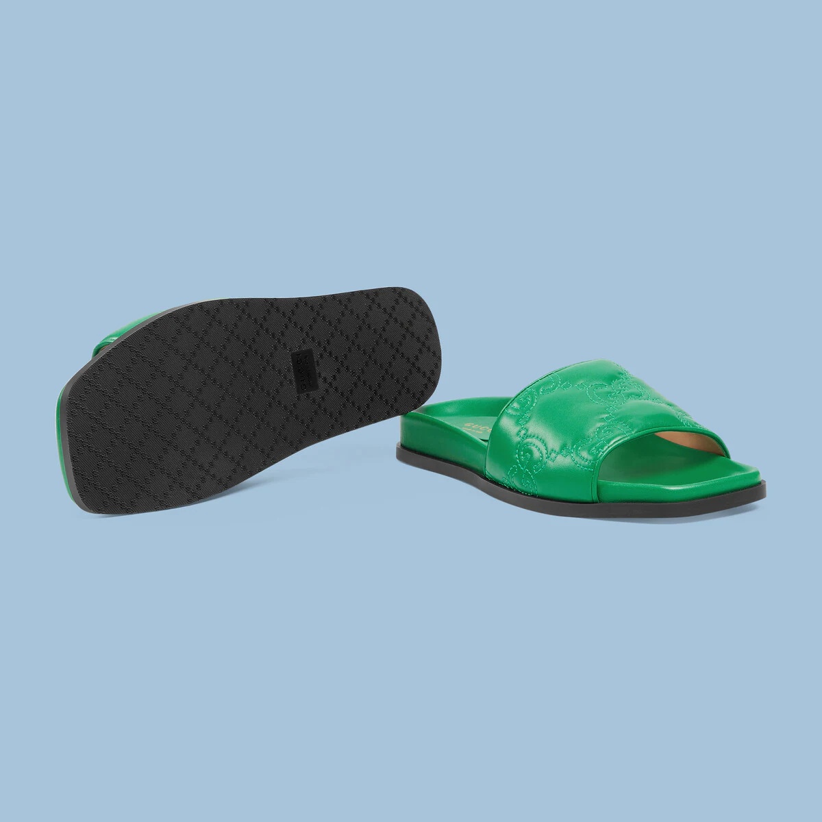 Women's GG matelassé slide sandal - 6