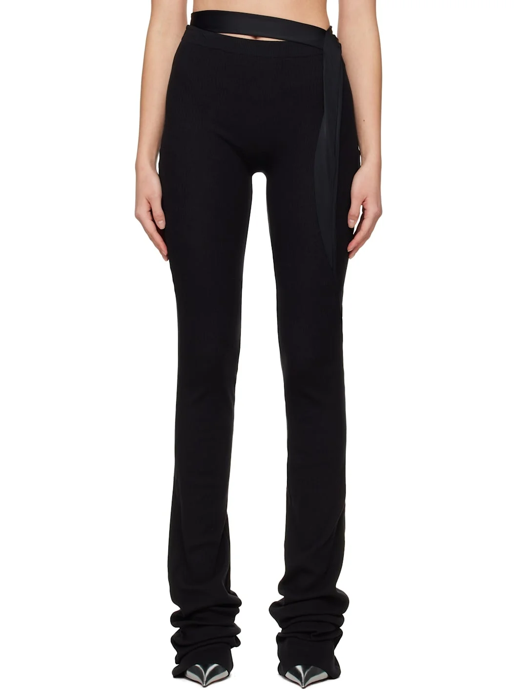 Black Drape Lounge Pants - 1