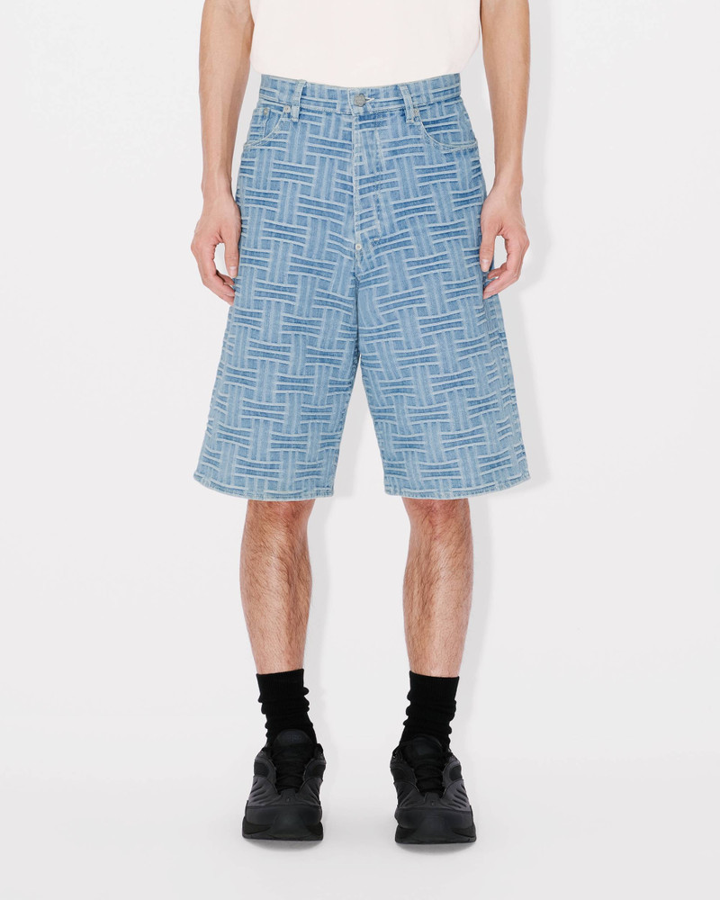 'KENZO Weave' straight short in japanese denim 3