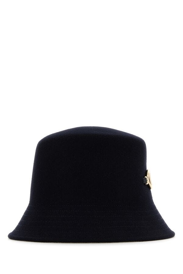 ハット VALENTINO GARAVANI Midnight Blue Felt Bucket Hat Valentino Garavani Midnight Blue Felt Bucket Hat | italist