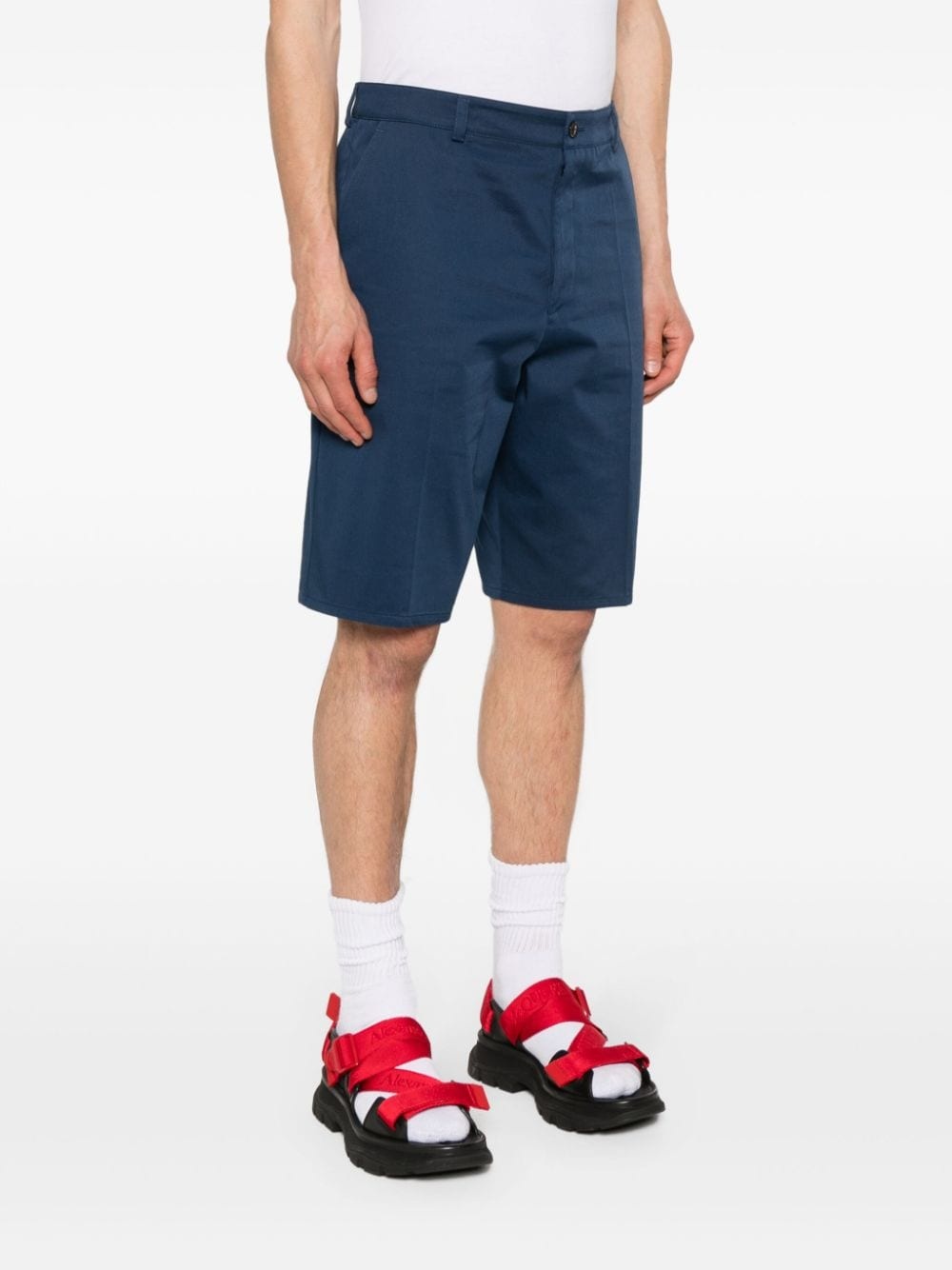 logo-embroidered bermuda shorts - 3