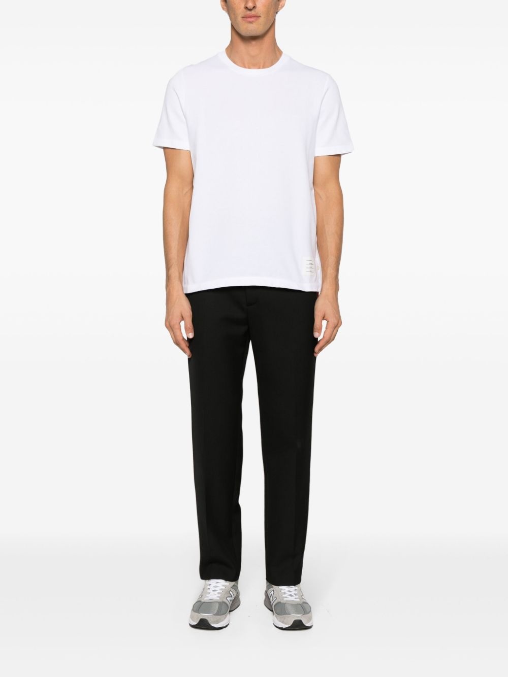 Center-Back Stripe Piqué Tee - 2
